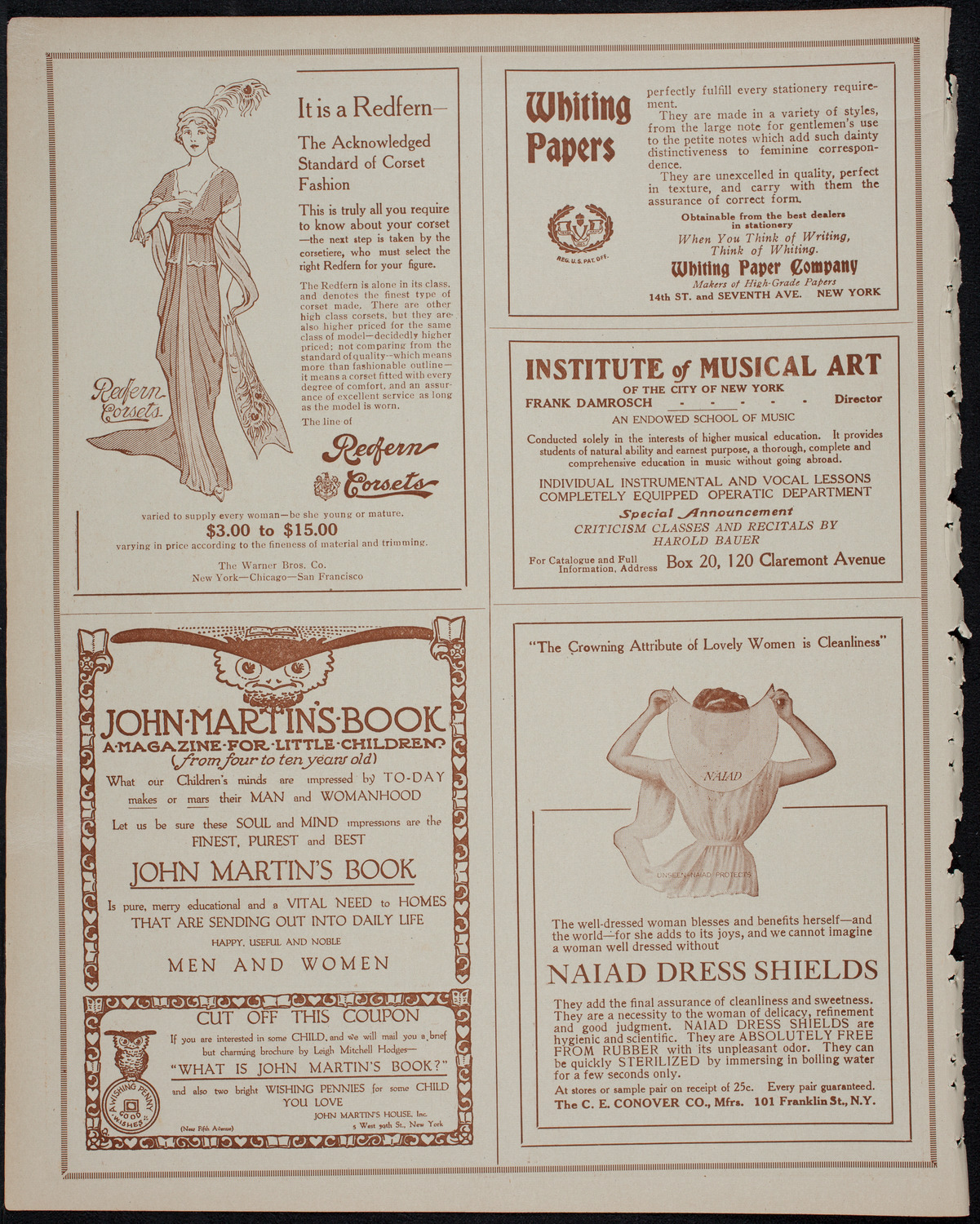 Geraldine Farrar, Soprano, October 25, 1913, program page 2
