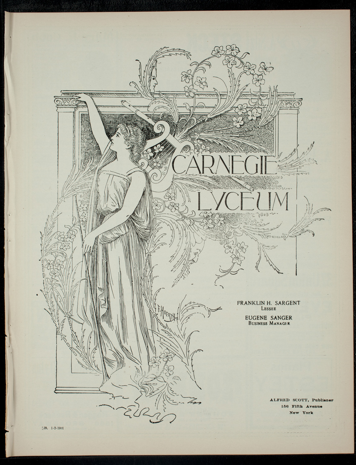 The Children's Theatre, January 2, 1901, program page 1