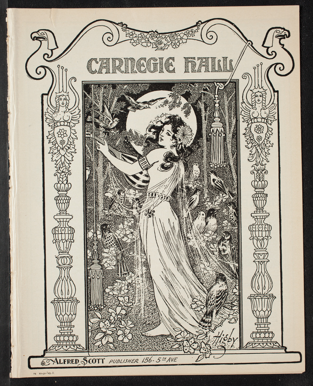 250th Anniversary of the Settlement of the Jews in the United States 1605-1905, November 30, 1905, program page 1