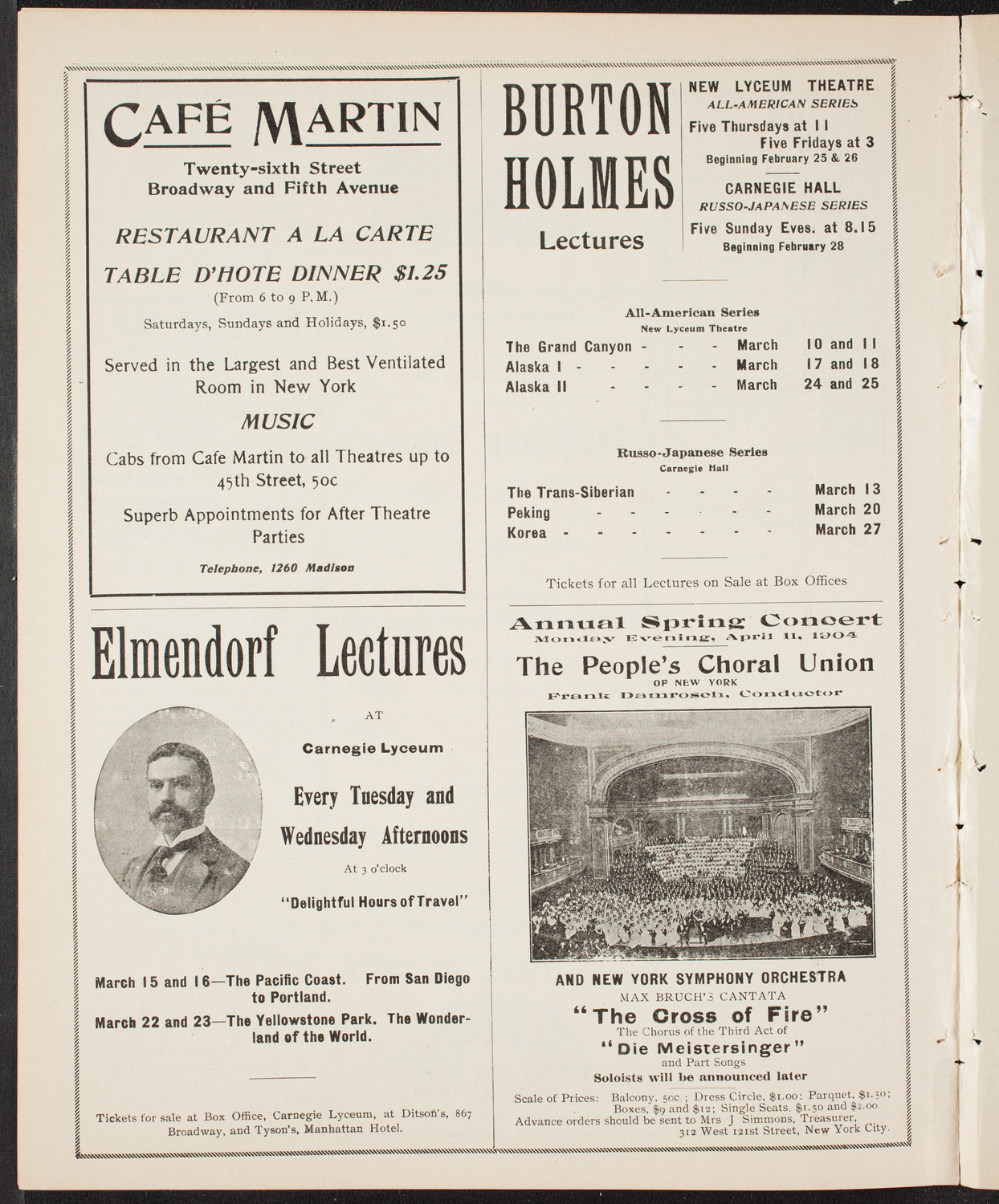Lillian Nordica, Soprano, with the New York Symphony Orchestra, March 12, 1904, program page 10