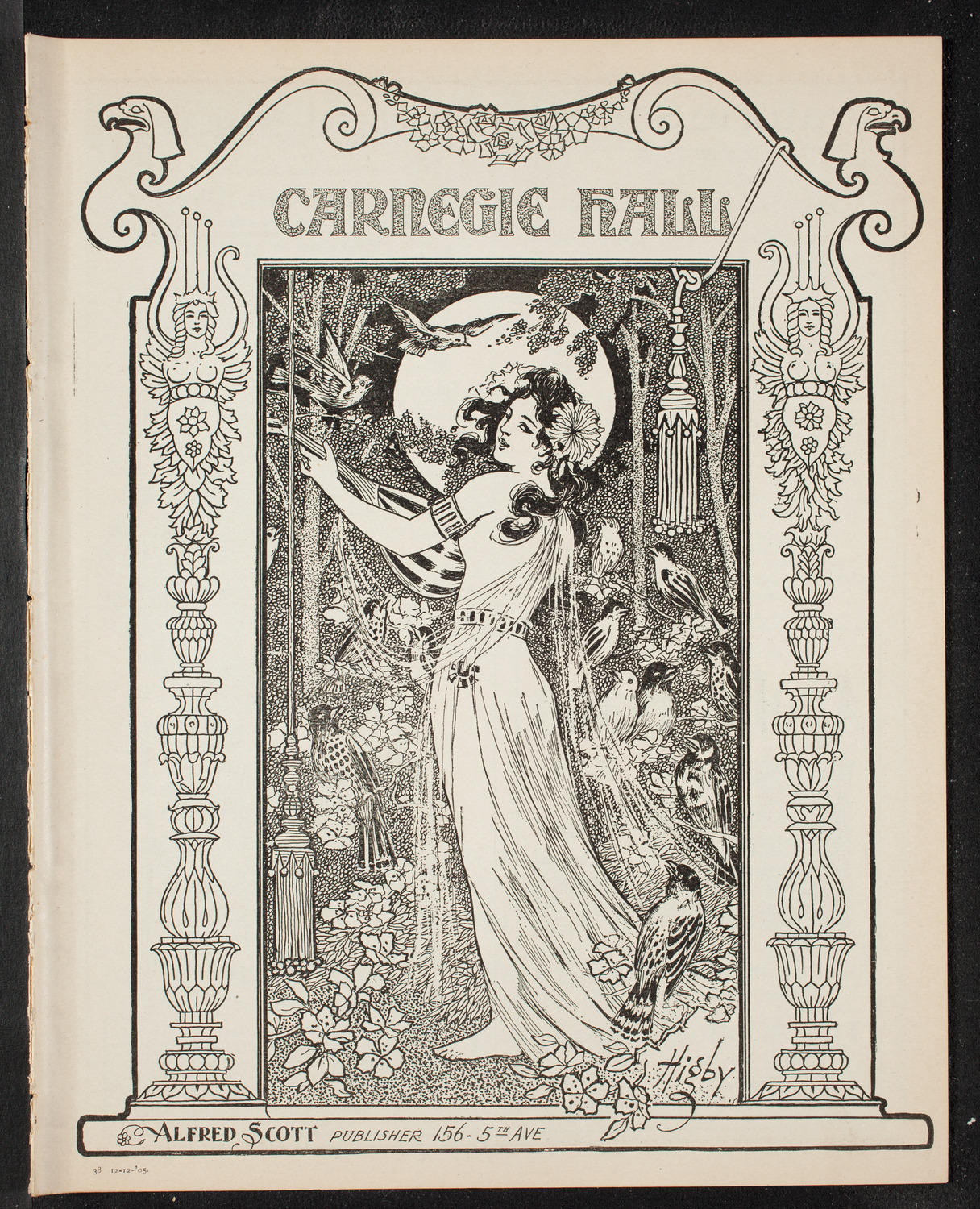 New York Symphony Orchestra, December 12, 1905, program page 1