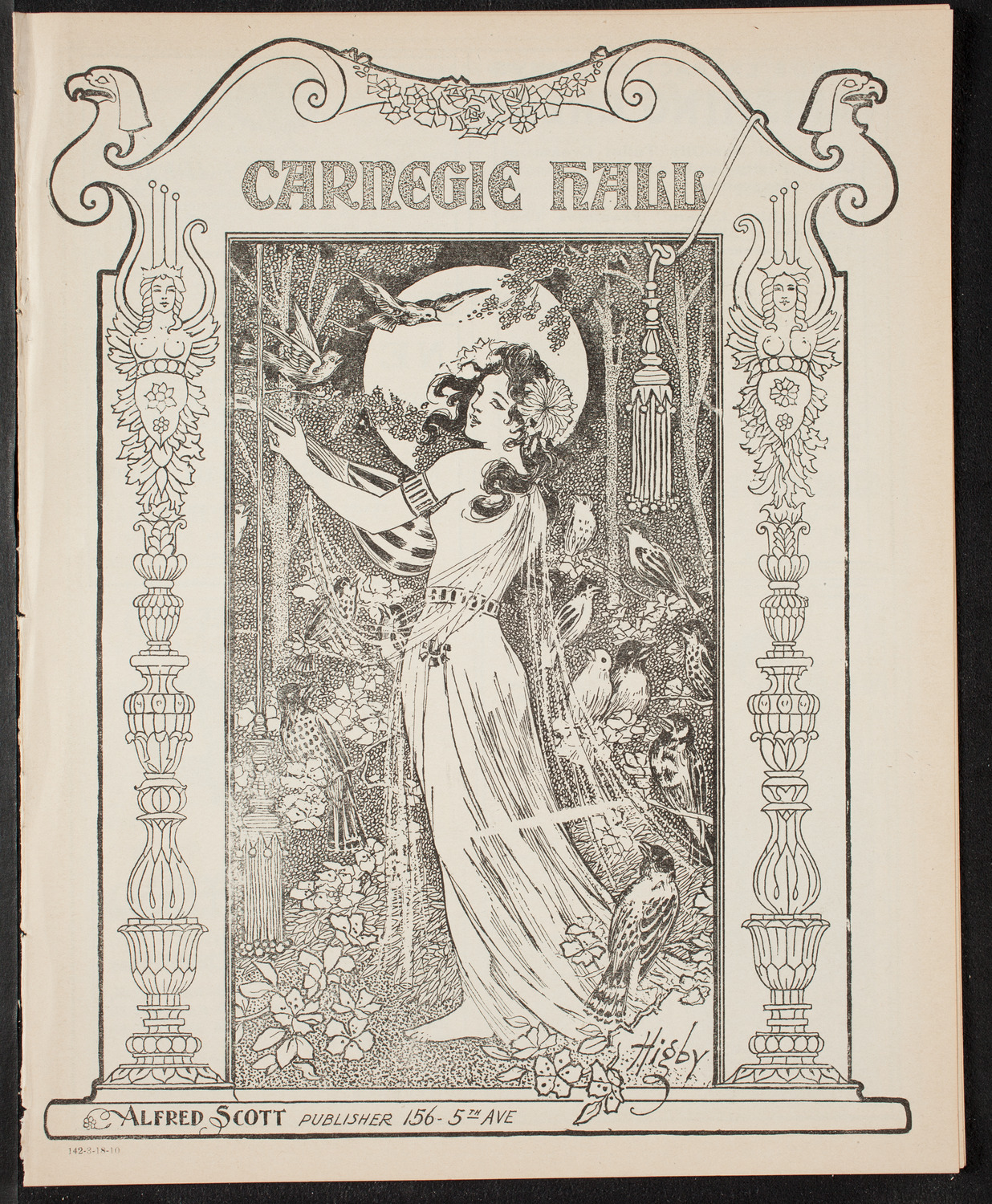 People's Symphony Concert, March 18, 1910, program page 1