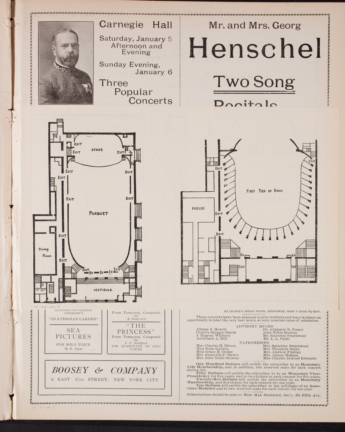 Musical Art Society of New York, December 20, 1900, program page 7