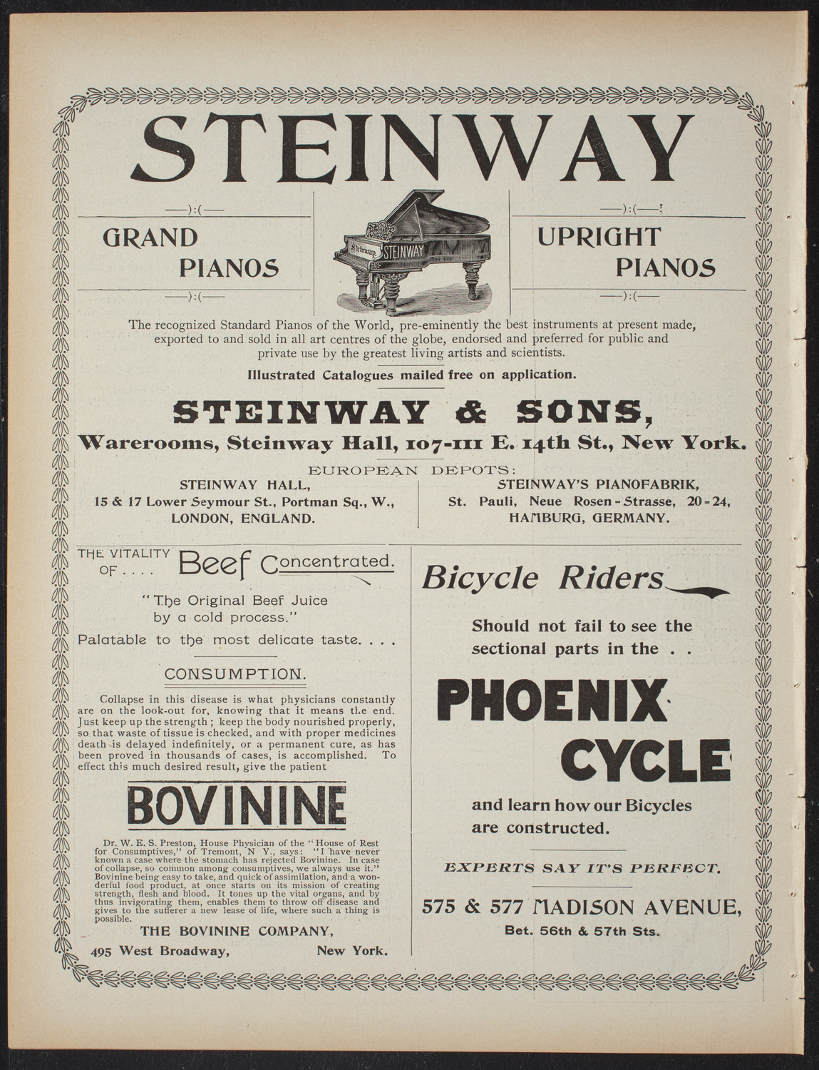 Trinity School Dramatic Club, April 26, 1897, program page 8