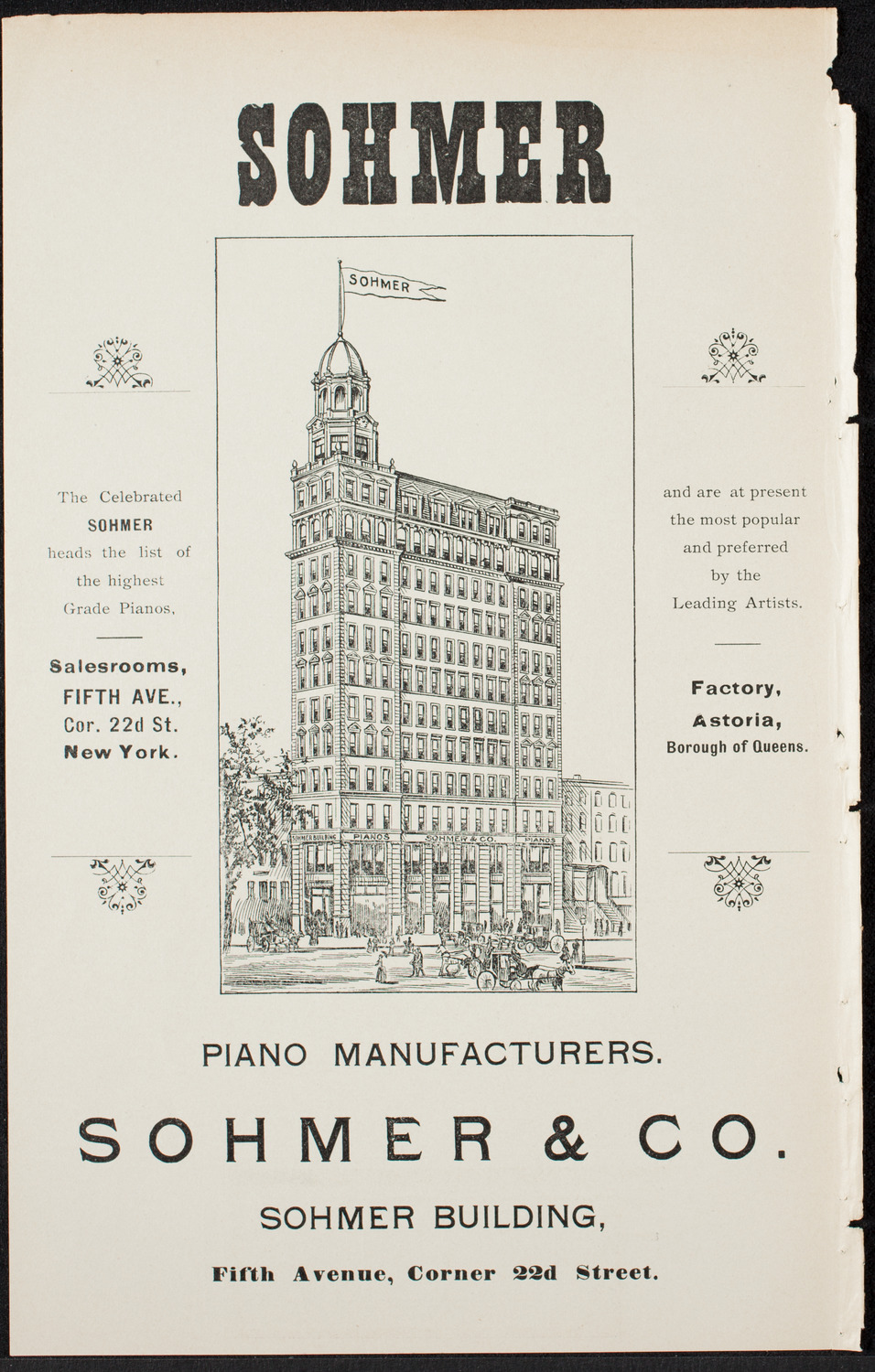 Students of B.V. Giannini and others, February 3, 1900, program page 2