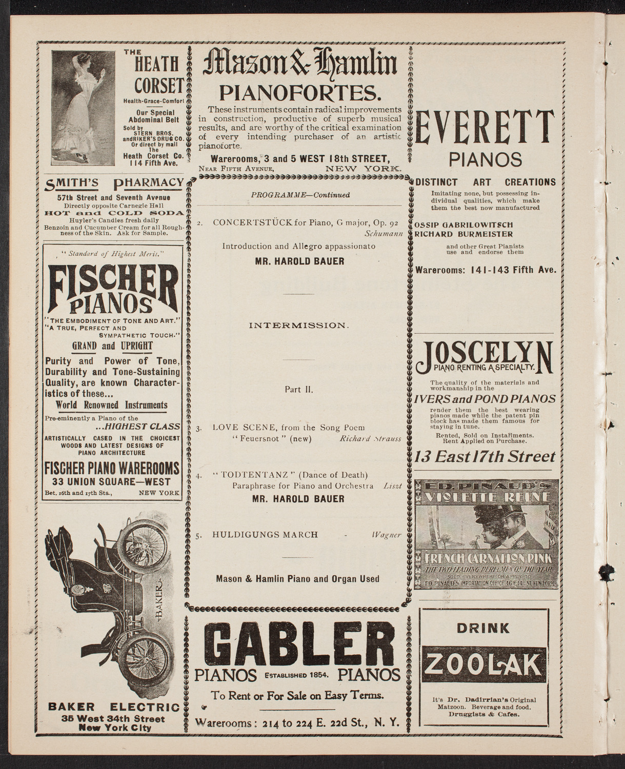 New York Philharmonic, February 15, 1902, program page 8