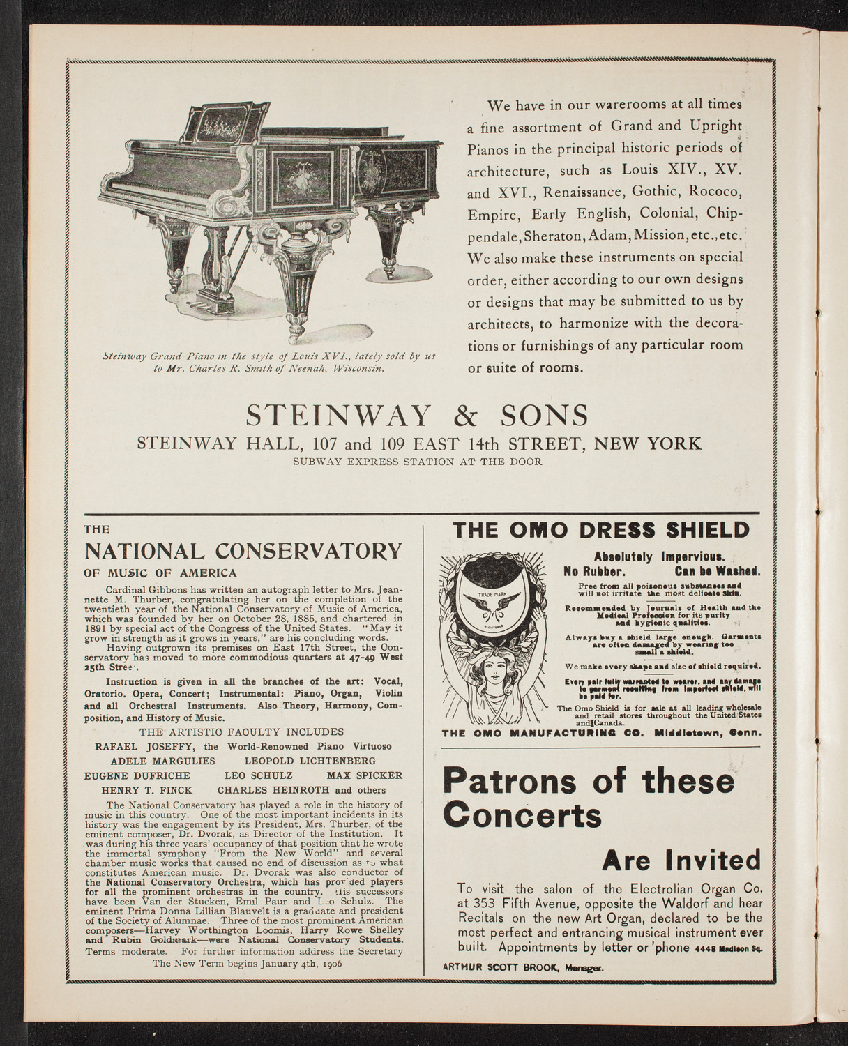 New York Philharmonic, January 5, 1906, program page 4