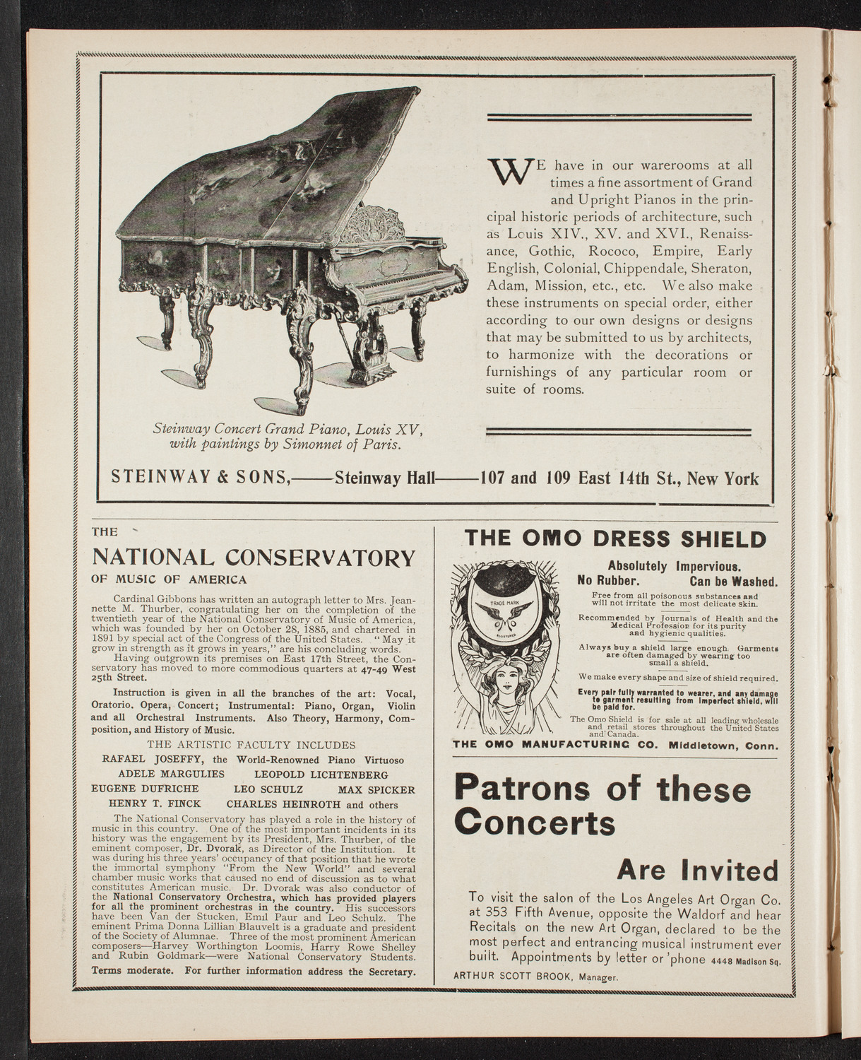 New York German Conservatory of Music Concert, November 5, 1905, program page 4