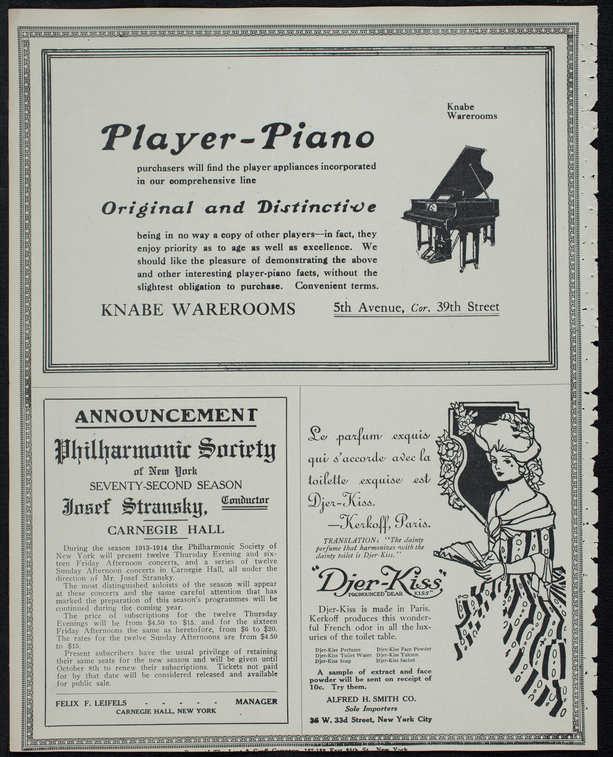 Memorial: Samuel Sullivan Cox, May 25, 1913, program page 12