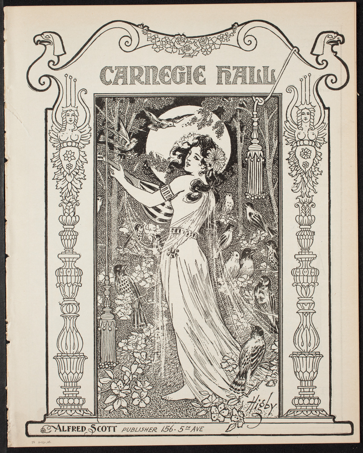 New York Symphony Orchestra, February 13, 1906, program page 1