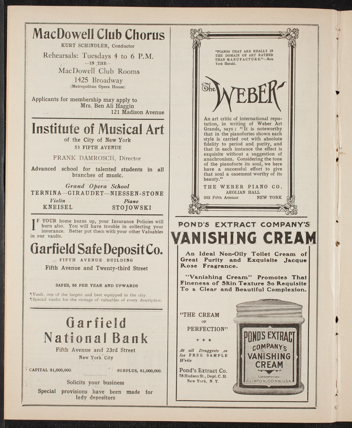 New York Philharmonic, March 10, 1910, program page 6