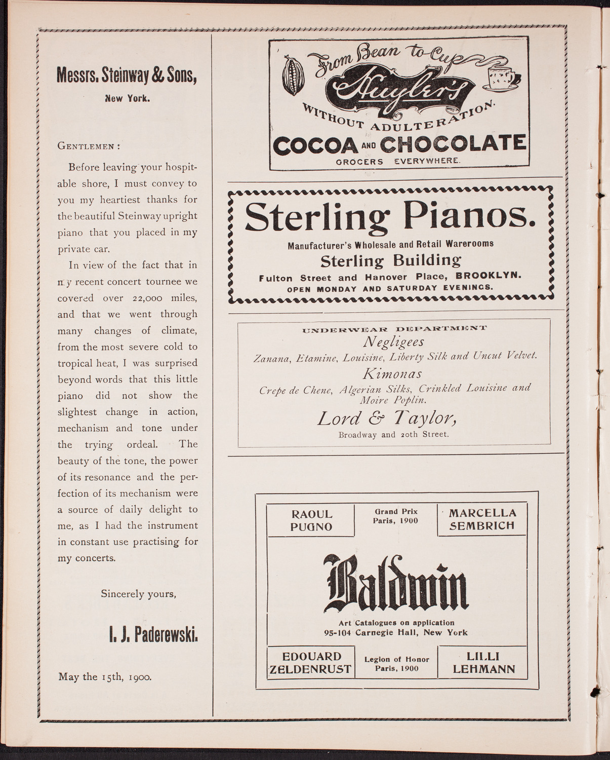 Symphony Concert for Young People, November 29, 1902, program page 4