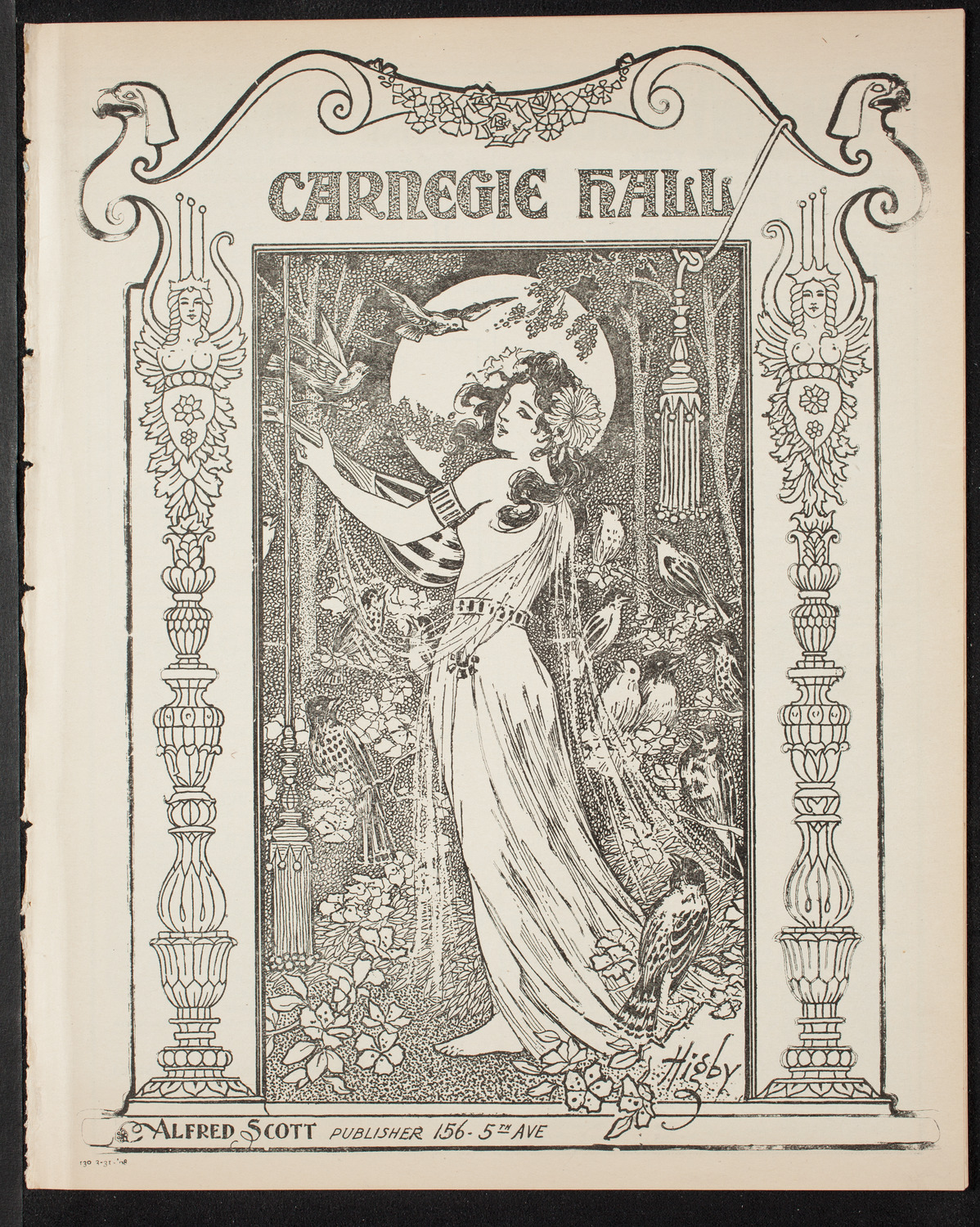 MacDowell Memorial Concert, March 31, 1908, program page 1