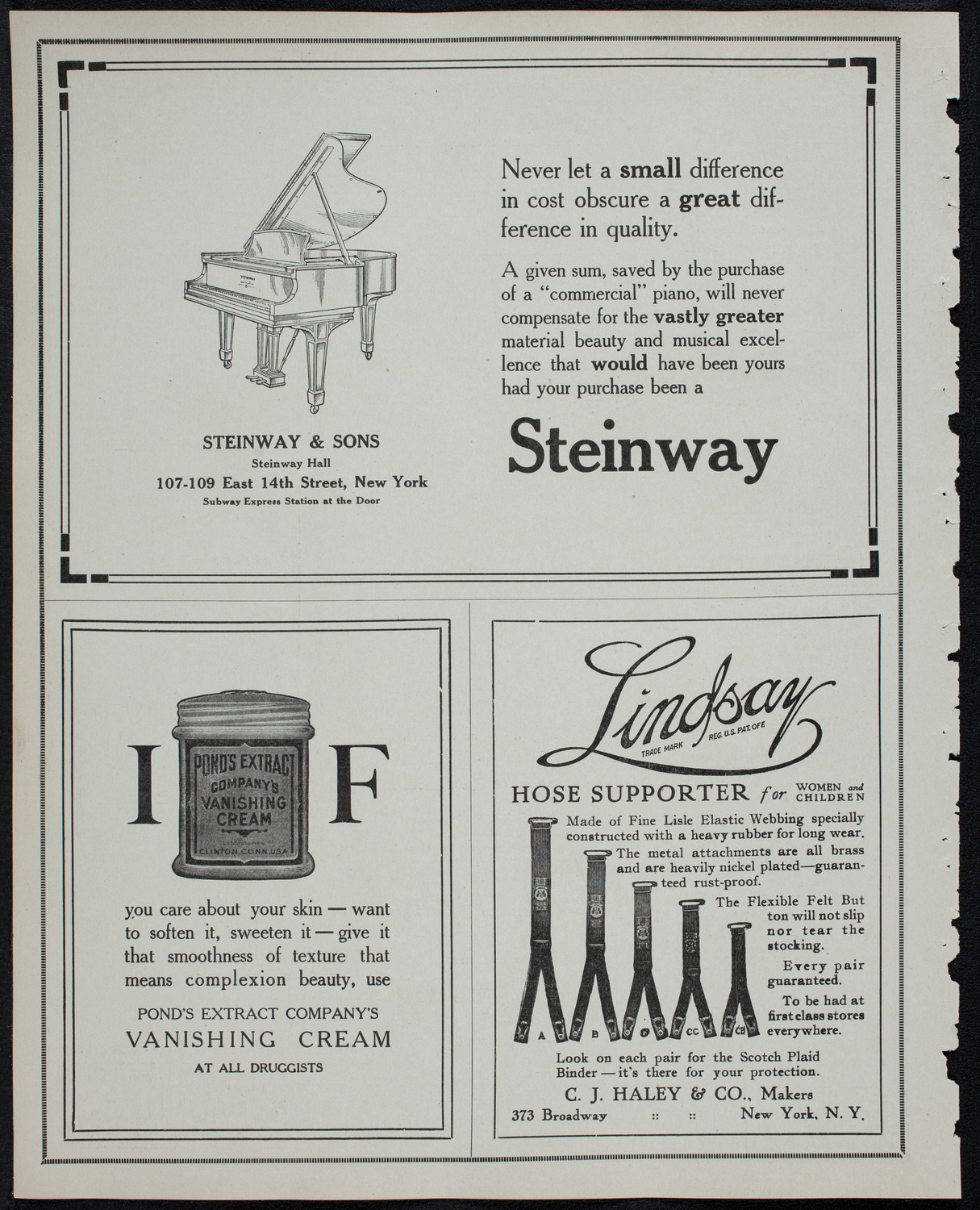 John McCormack, Tenor, with Marguerite Namara-Toye, Soprano, February 22, 1913, program page 4