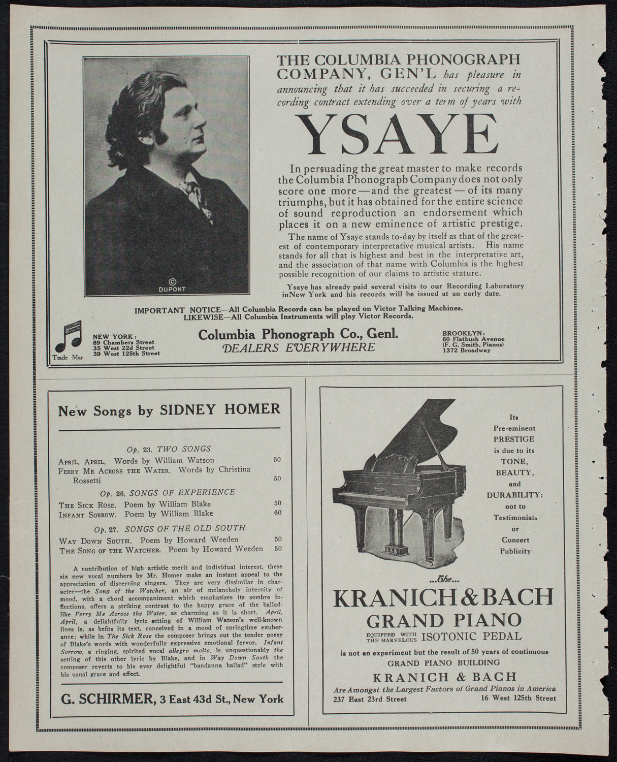 Address by Charles W. Eliot, January 24, 1913, program page 6