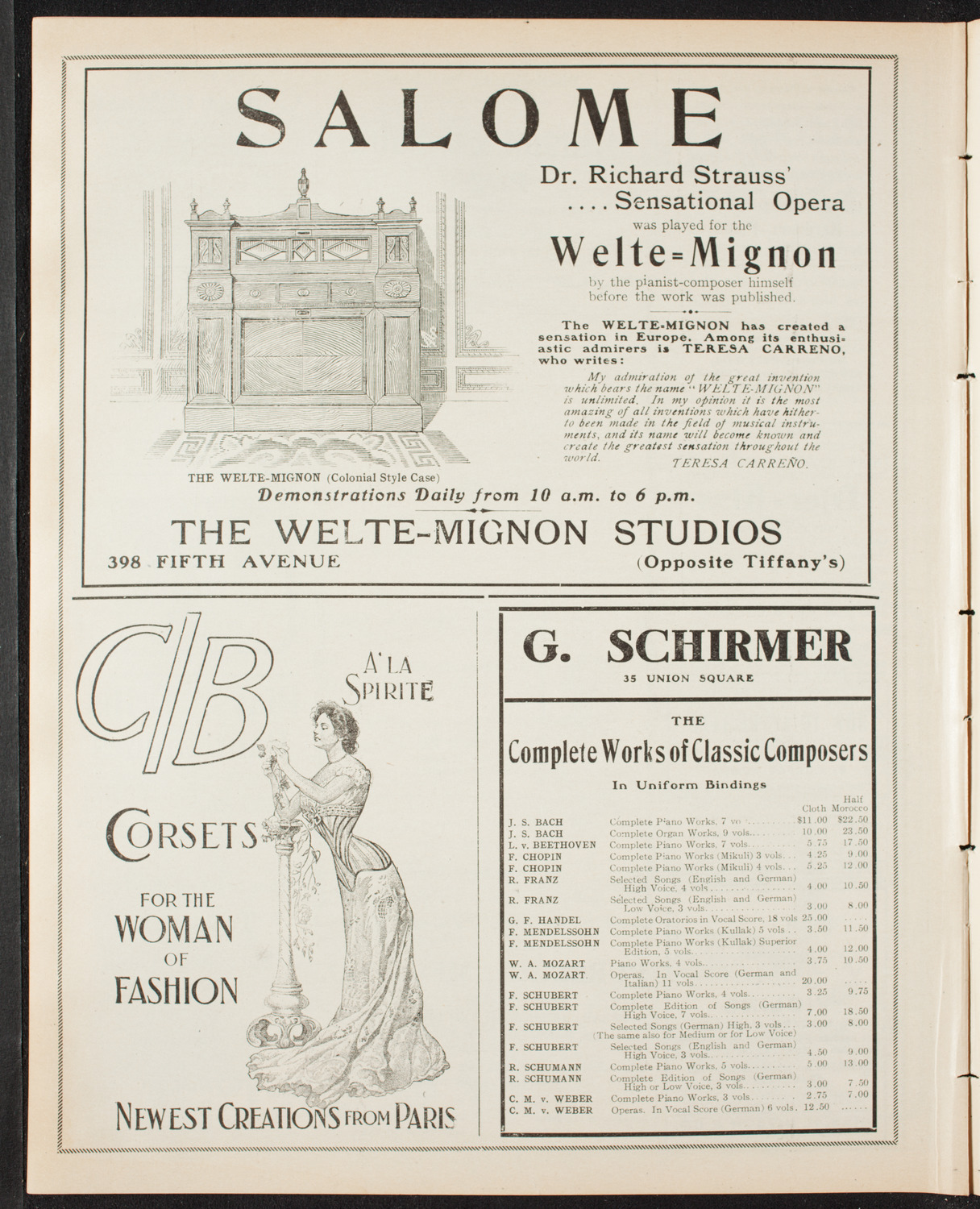 Benefit: Edvard Grieg Monument Committee, April 21, 1907, program page 8