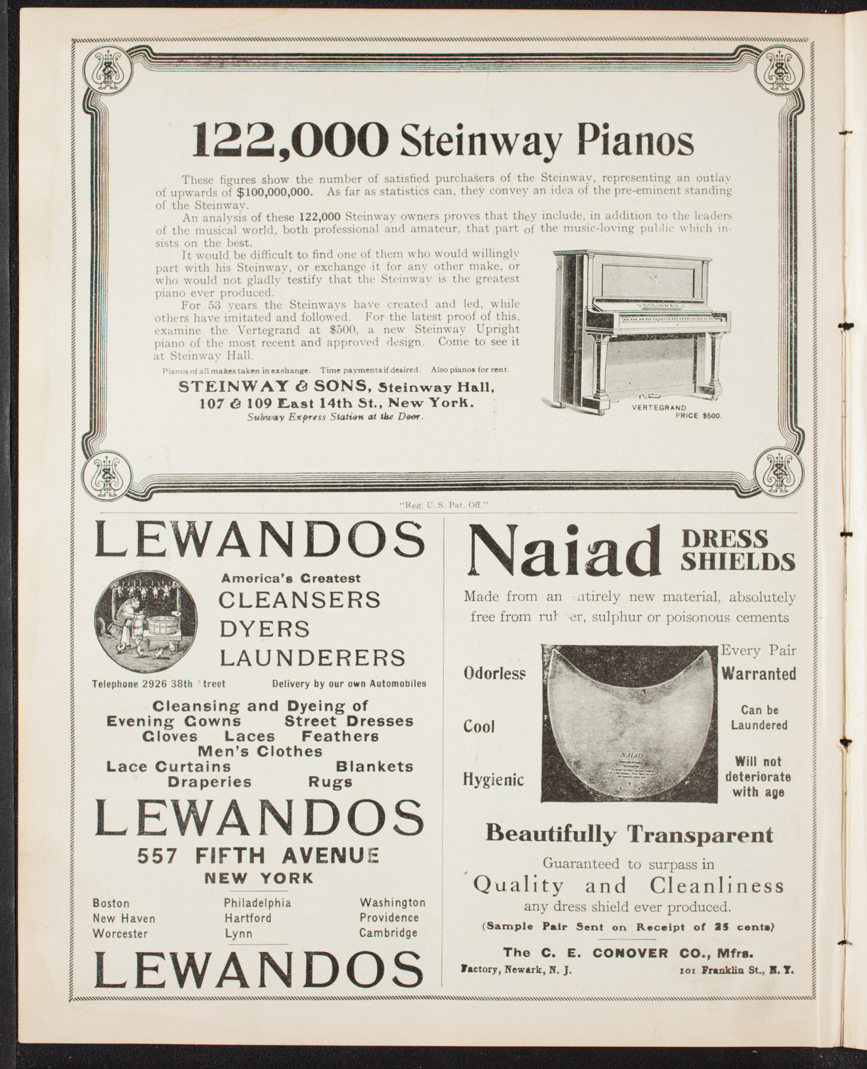 National Arbitration and Peace Congress, April 16, 1907, program page 4