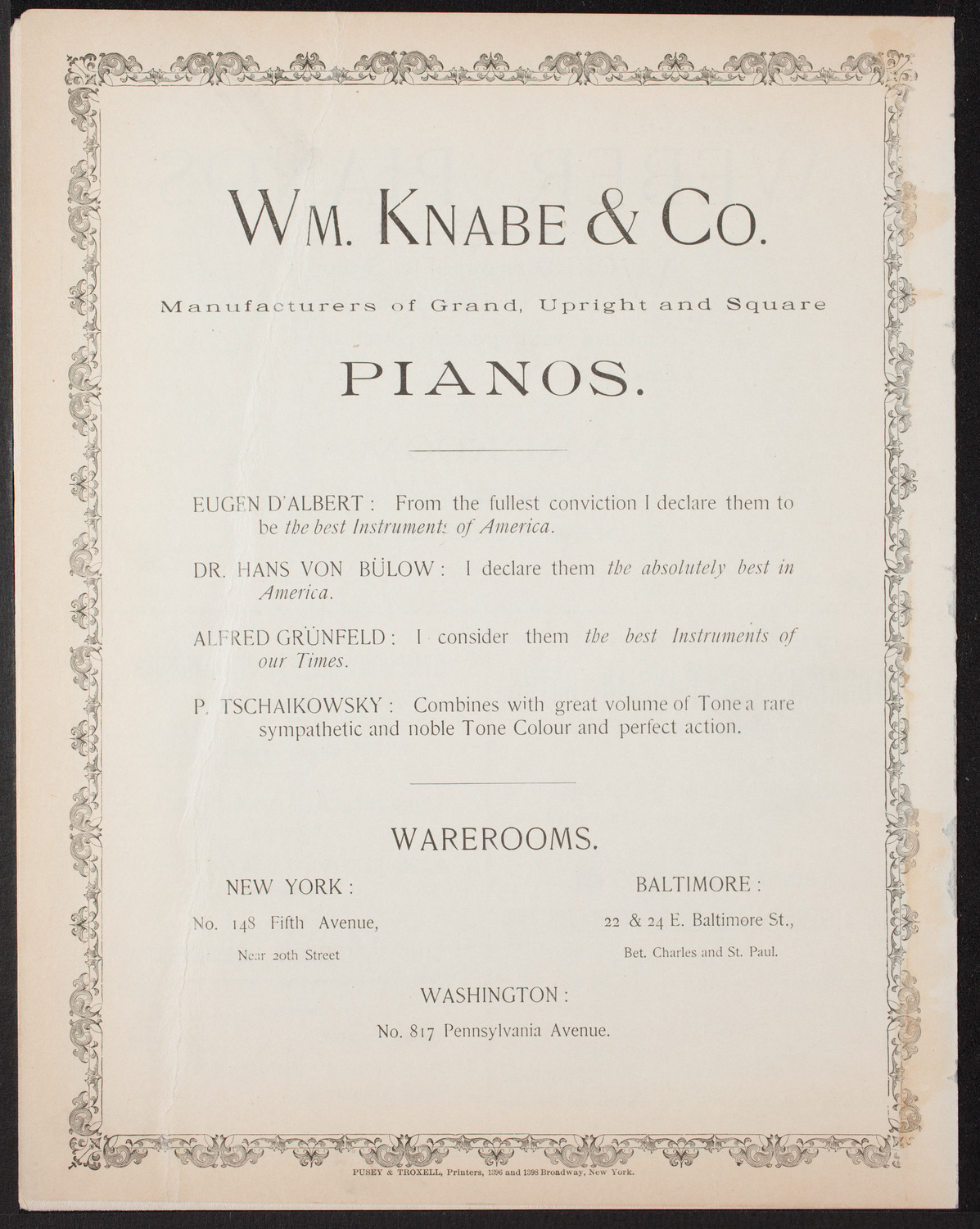 Music and Readings, December 15, 1892, program page 8