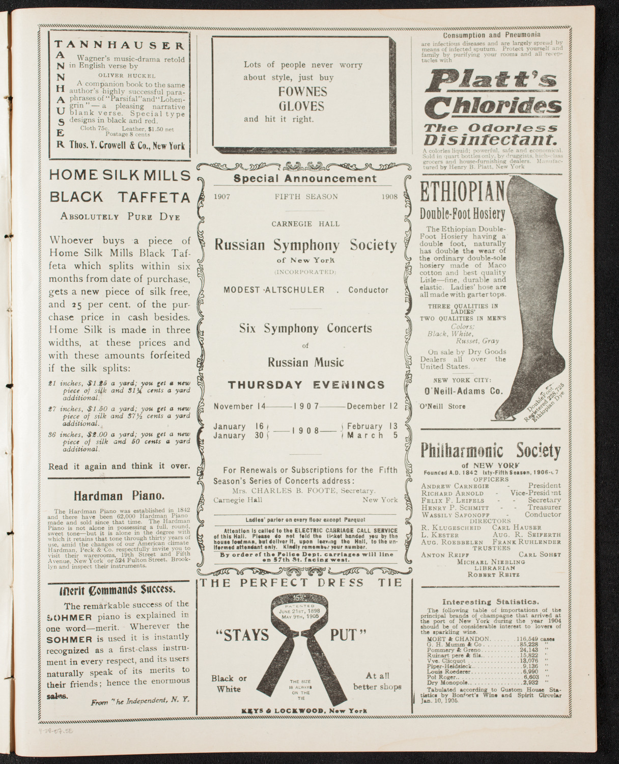 Cathedral School Silver Jubilee Celebration, April 28, 1907, program page 9