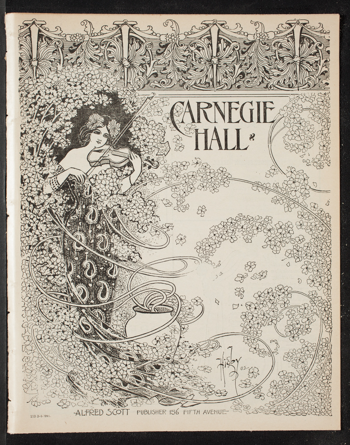 Ludwig Wüllner, Baritone, March 4, 1909, program page 1