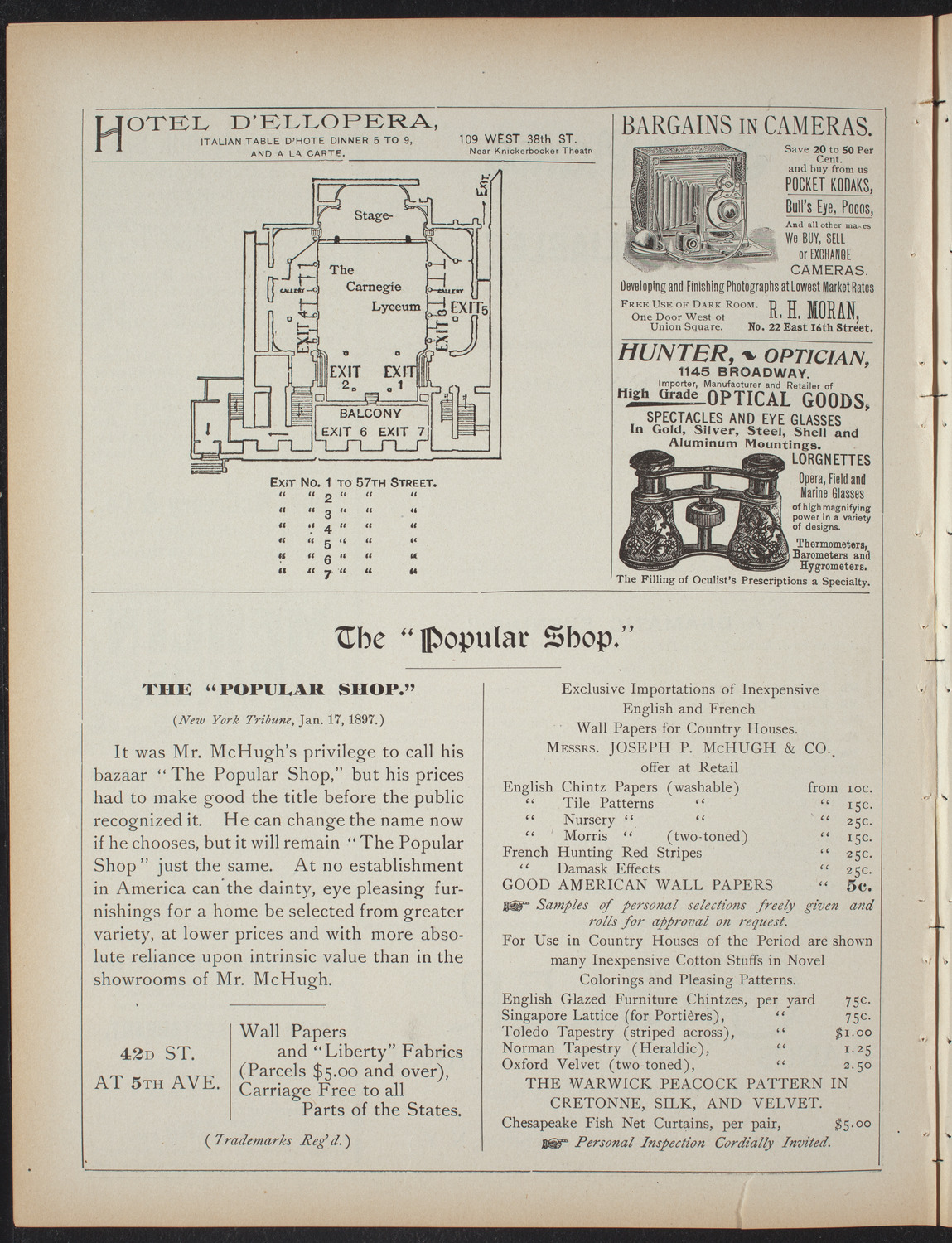 Trinity School Dramatic Club, April 26, 1897, program page 6