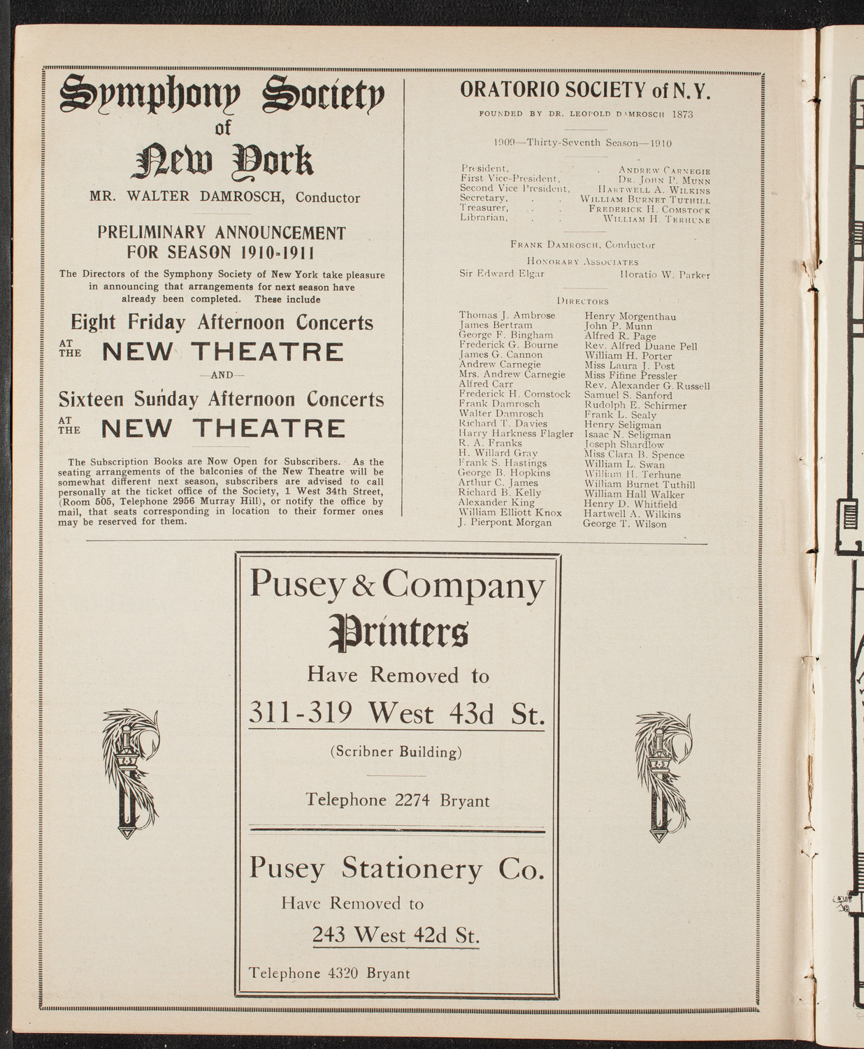 Grand Festival Concert of the American Union of Swedish Singers, May 29, 1910, program page 10