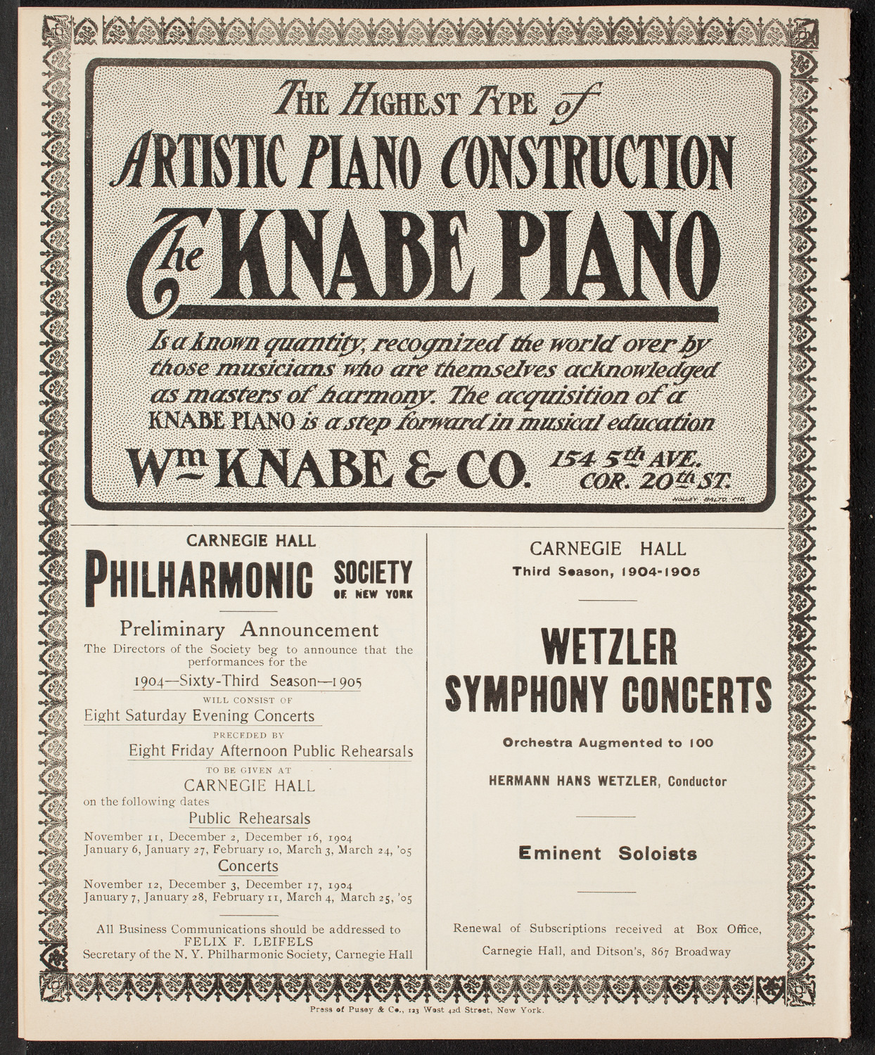 Graduation: College of Pharmacy of the City of New York, April 28, 1904, program page 12