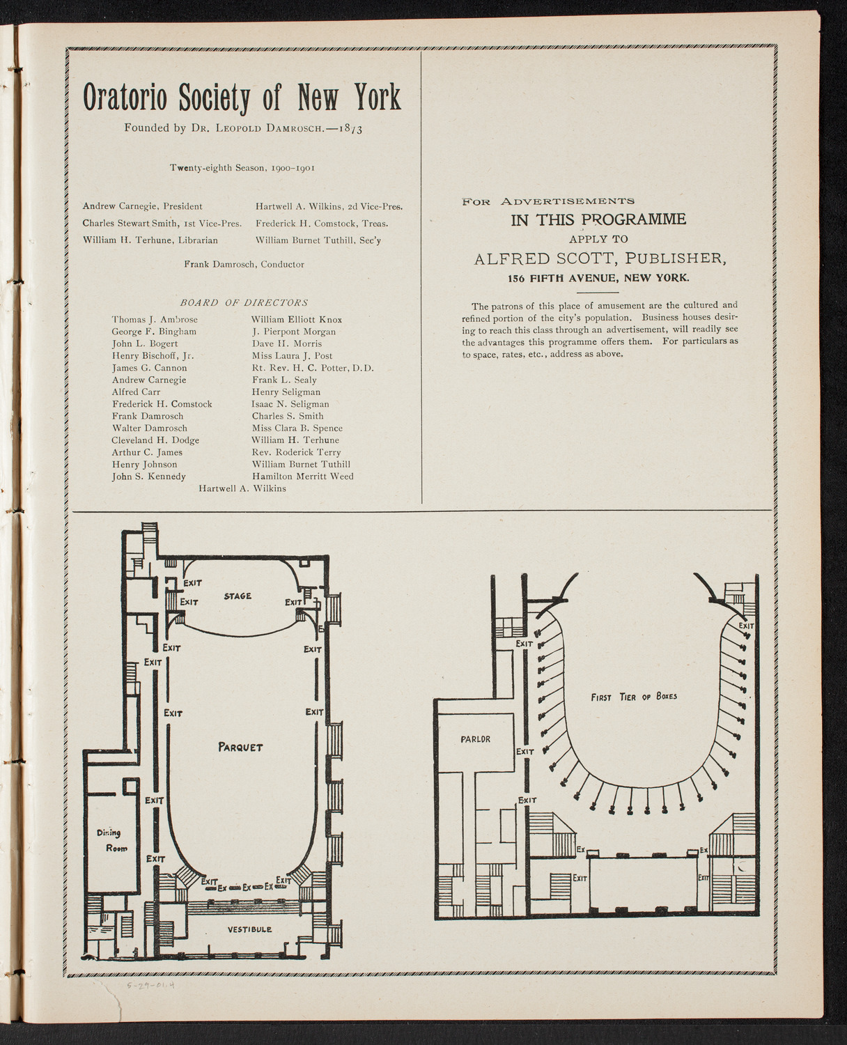 Amicitia Amateur Band, May 29, 1901, program page 7