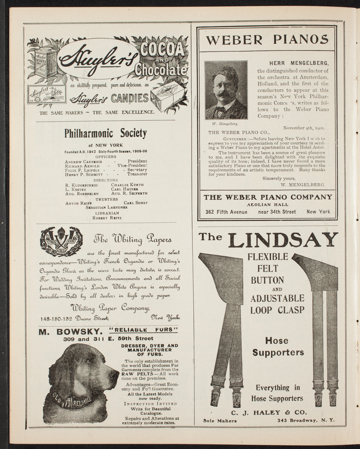 Elmendorf Lecture: Africa, February 25, 1906, program page 6