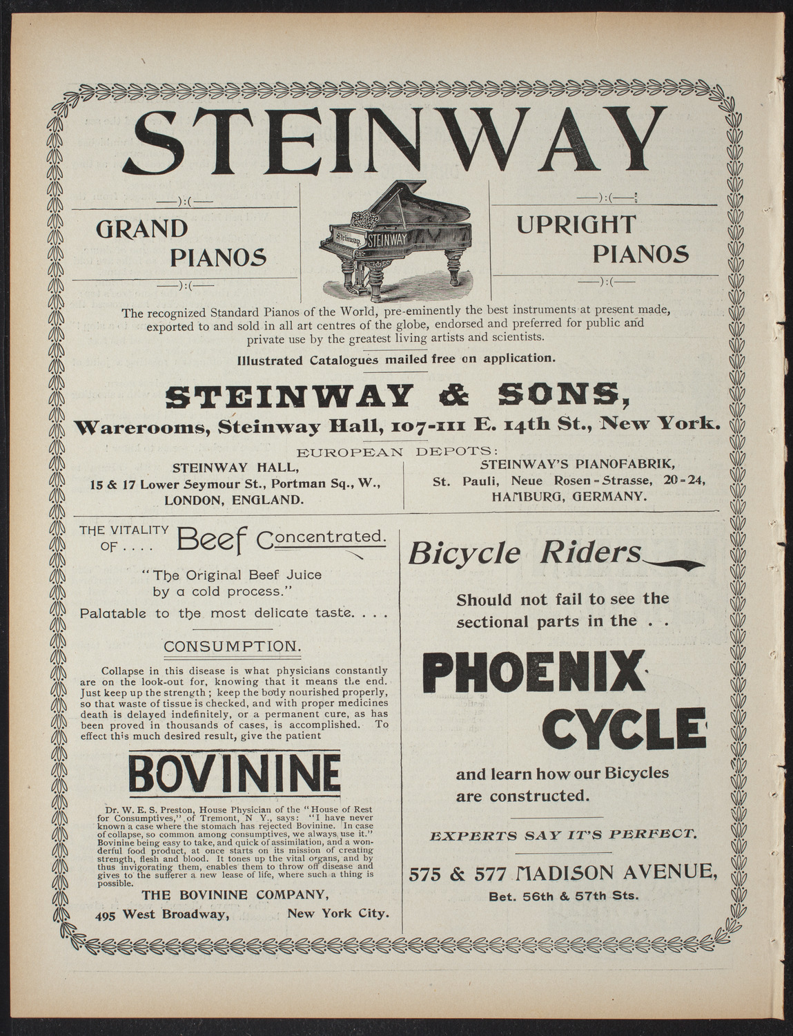 Saturday Morning Conferences on Comparative Literature, March 27, 1897, program page 8