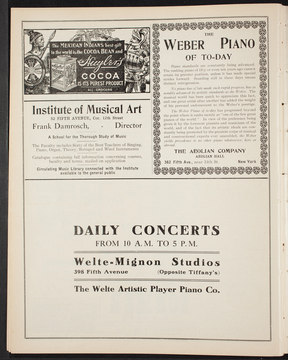 Rhondda Valley Male Concert Party, October 7, 1907, program page 6