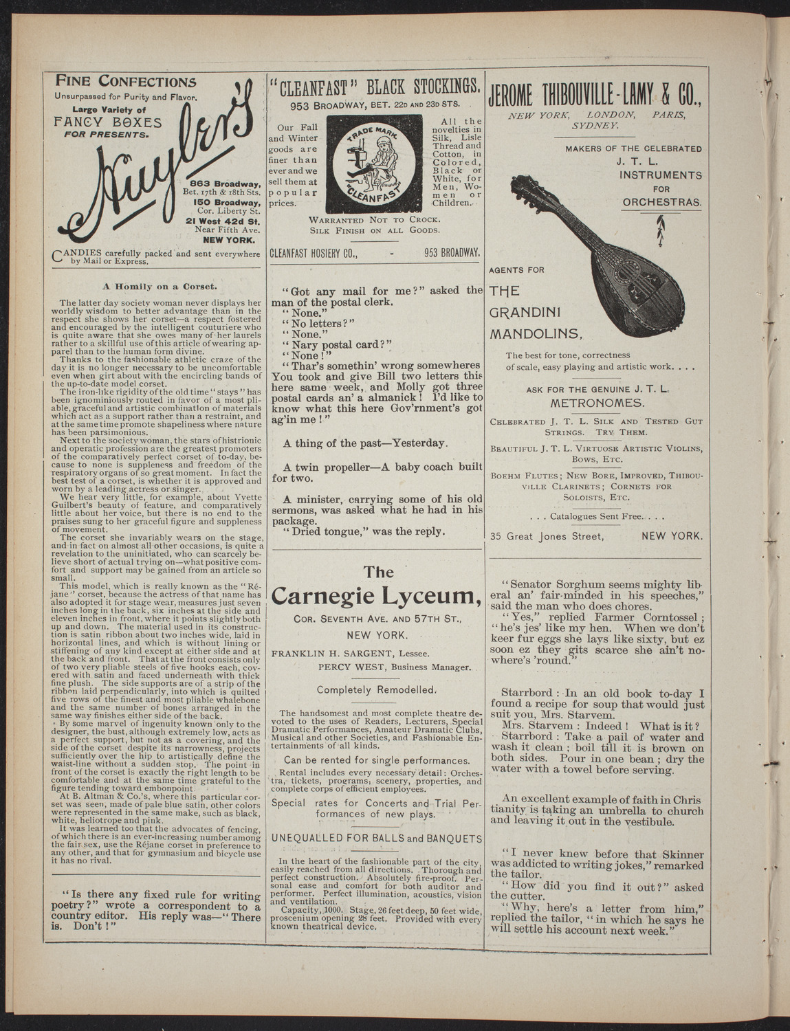 Smith College Class of 1895: "A Midsummer Night's Dream", January 2, 1897, program page 4