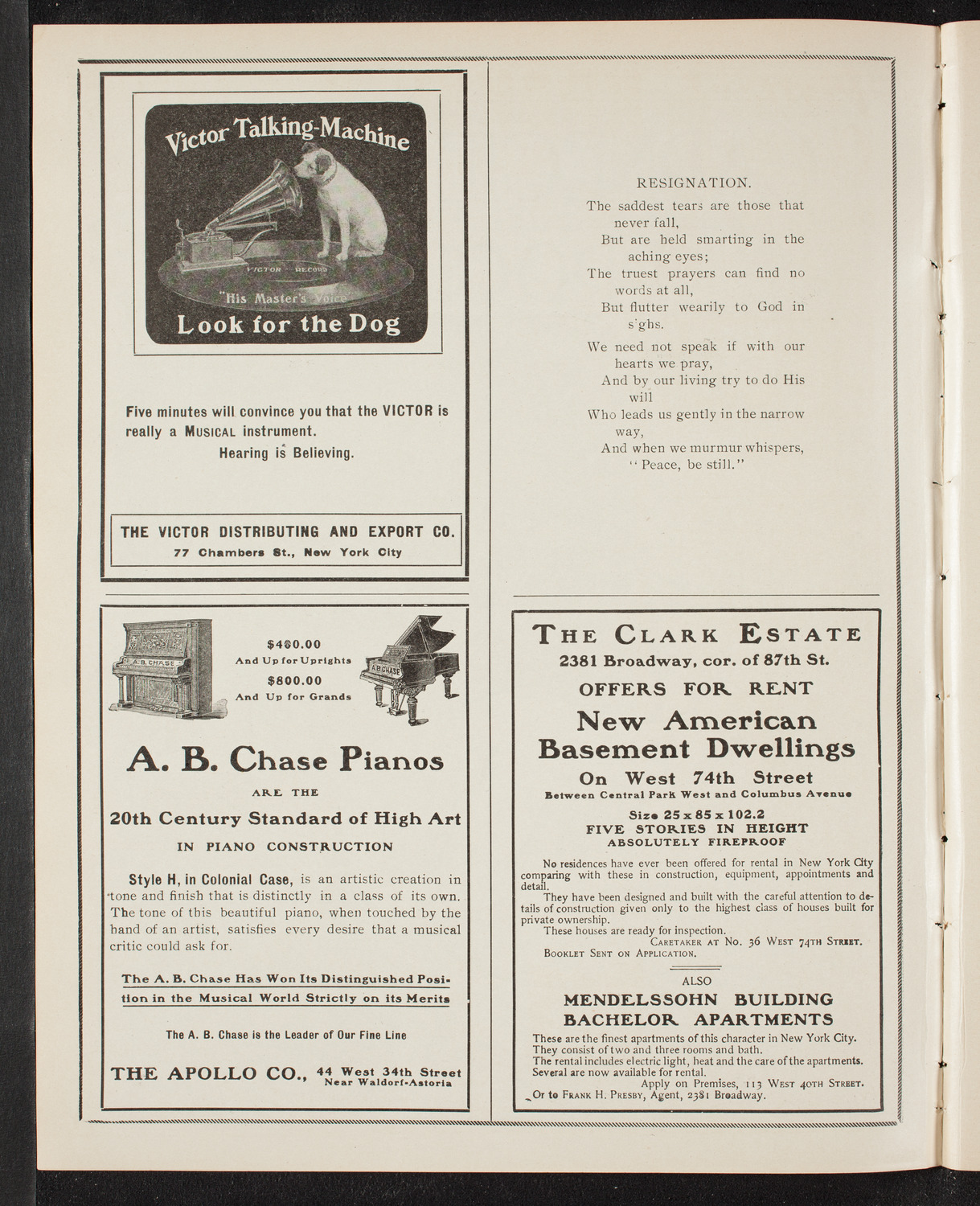 Graduation: New York College of Dentistry, June 5, 1905, program page 2