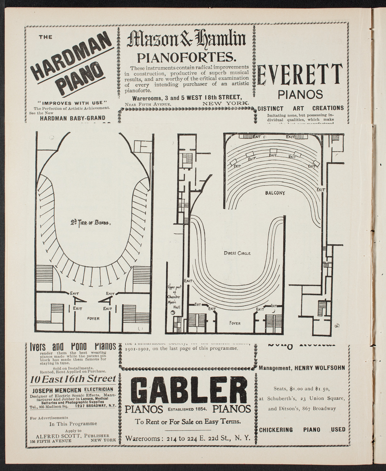 New York Philharmonic, March 29, 1901, program page 8