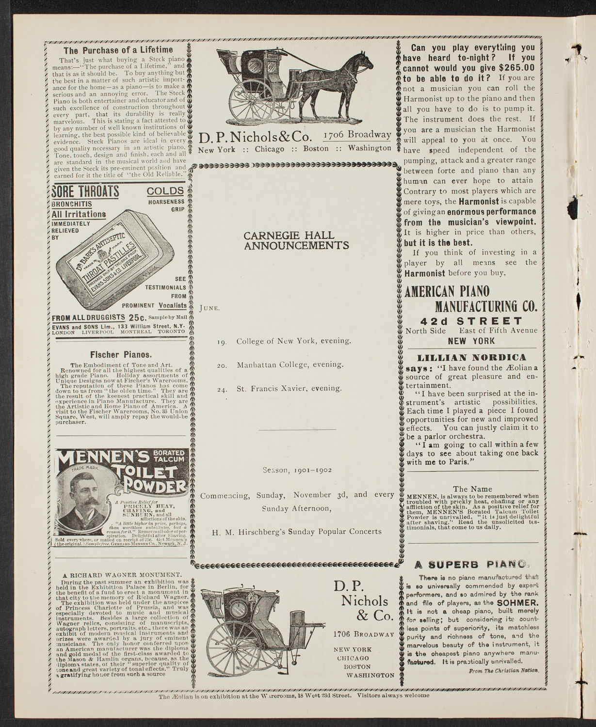 Graduation: Normal College of the City of New York, June 18, 1901, program page 2