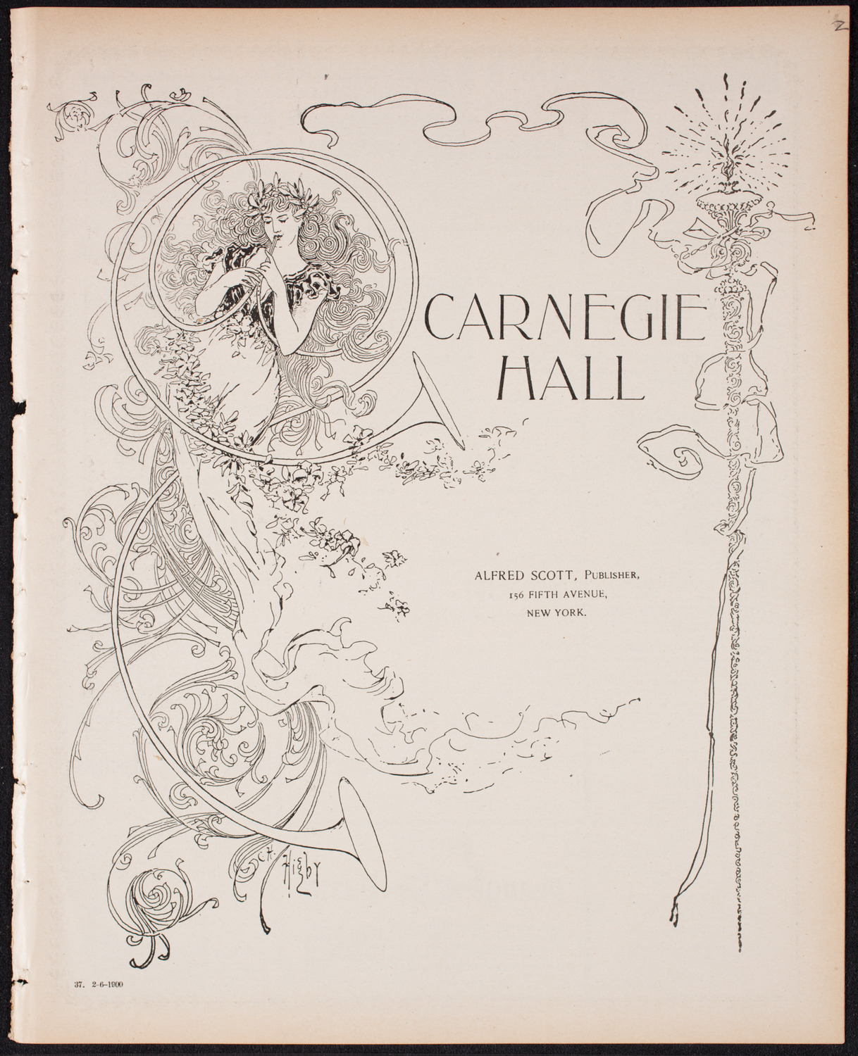 Benefit: Dewey Arch Fund, February 6, 1900, program page 1