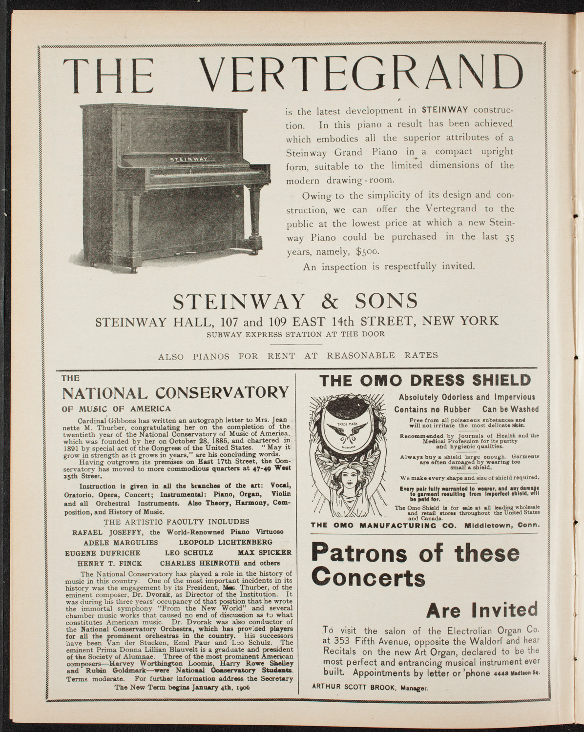 German Music Festival, April 29, 1906, program page 4