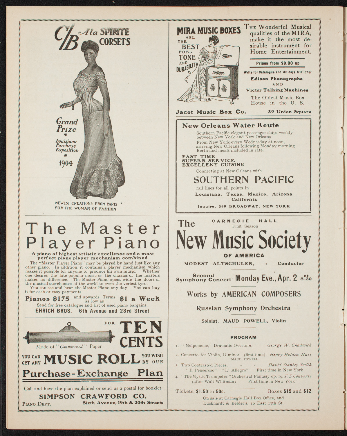 Symphony Concert for Young People, March 31, 1906, program page 8
