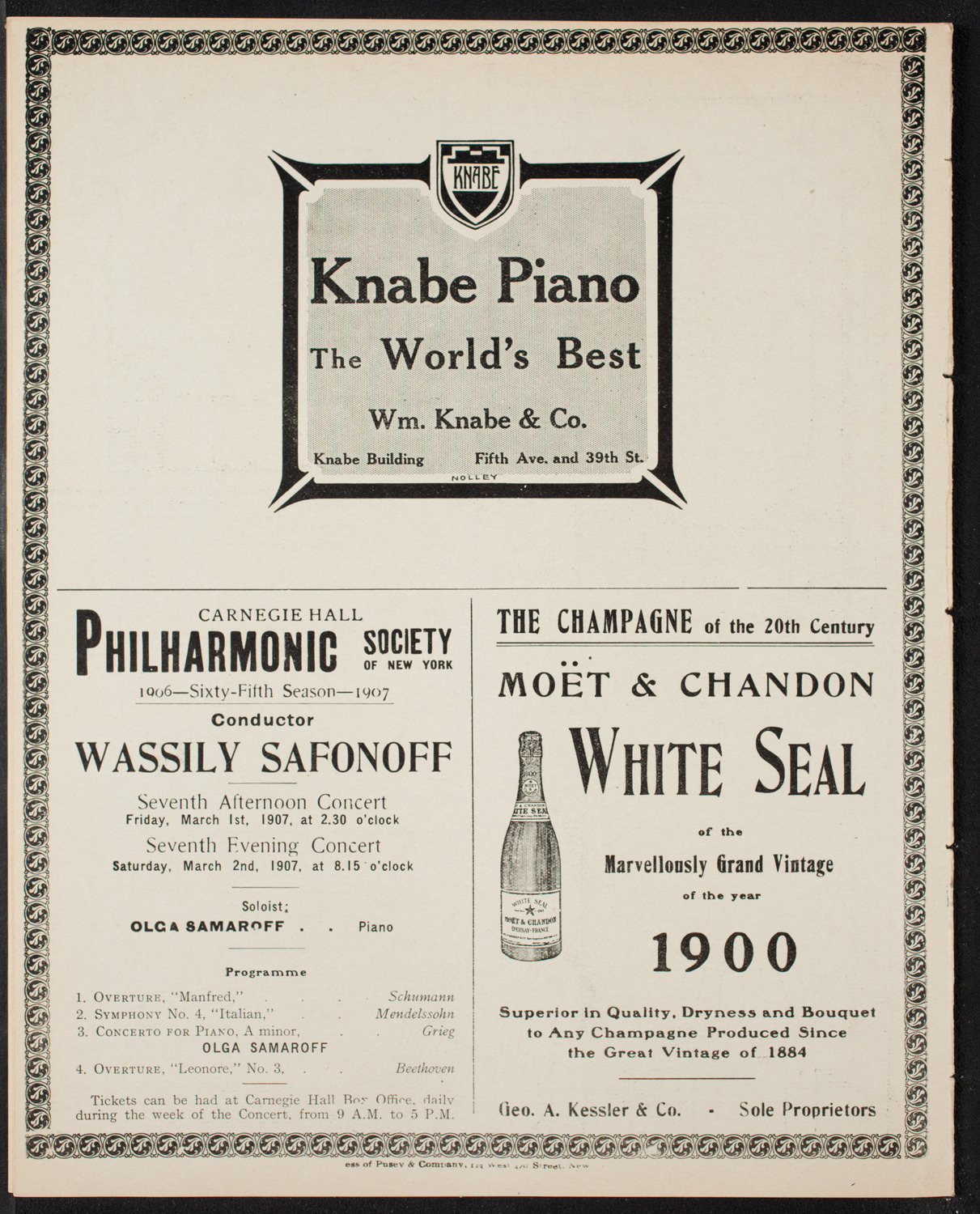 The Mendelssohn Choir of Toronto and The Pittsburgh Symphony Orchestra, February 13, 1907, program page 12