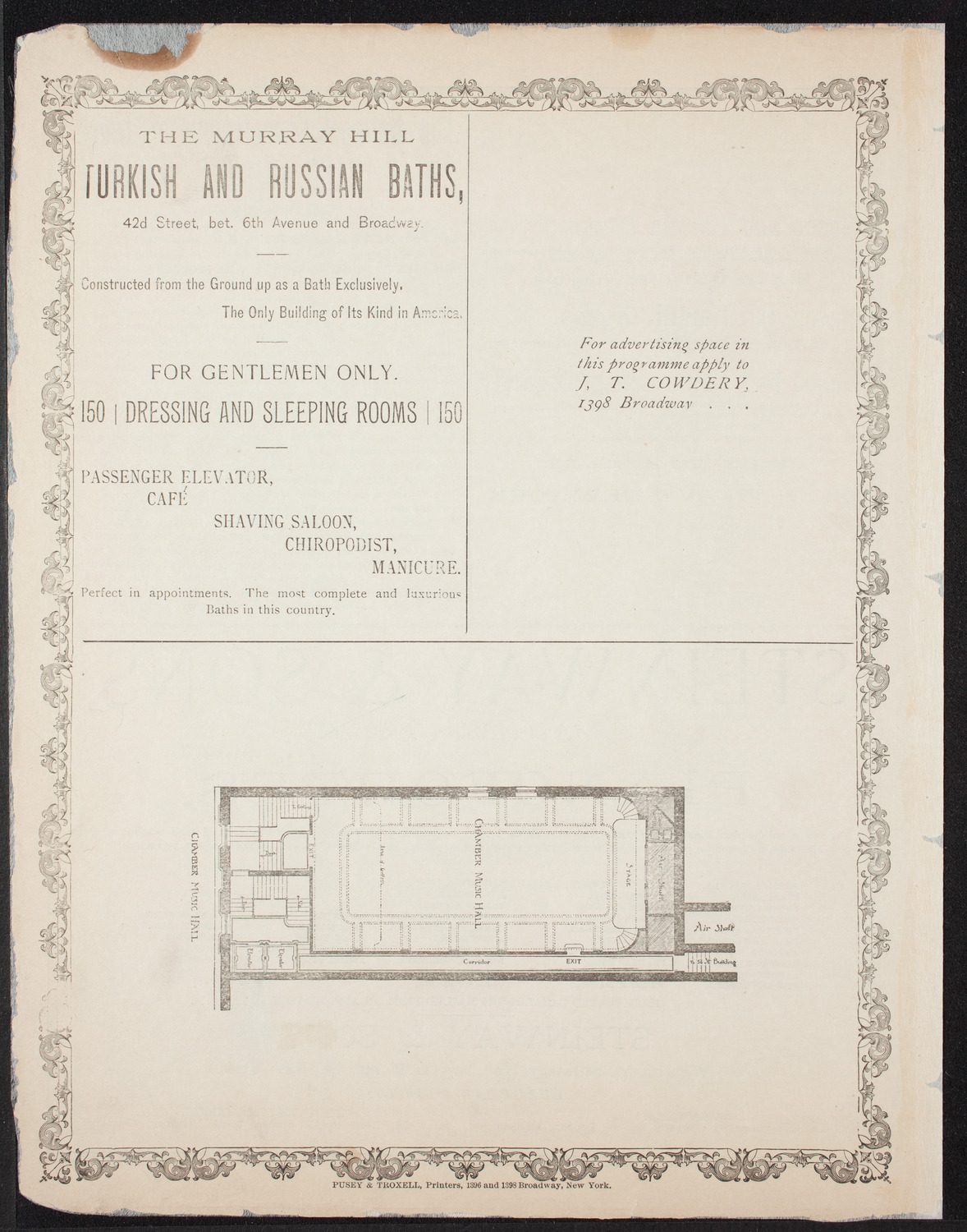 Frederic Dean Explanatory Lecture, November 10, 1892, program page 4