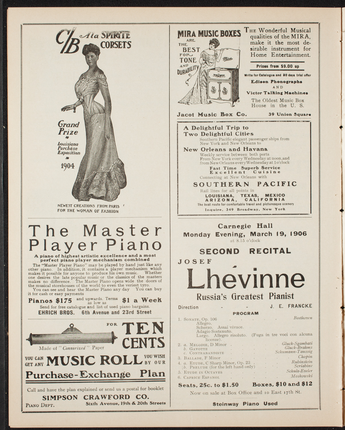 Boston Symphony Orchestra, March 17, 1906, program page 8