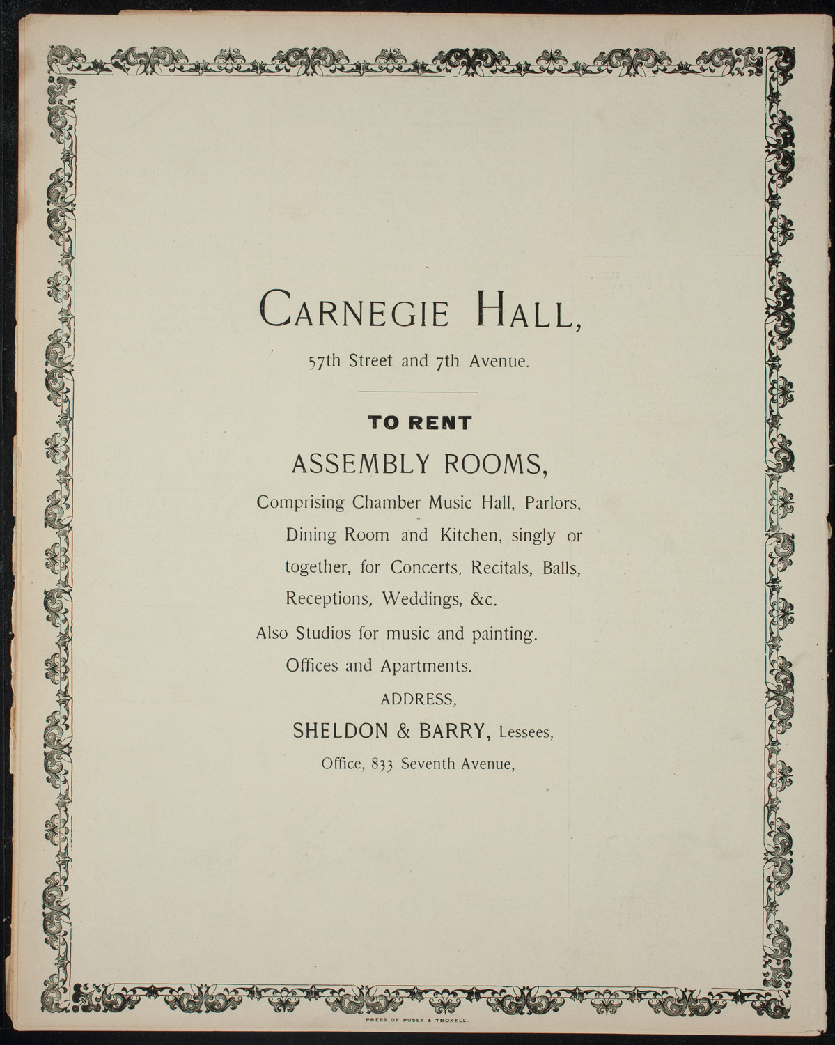 Comparative Literature Society, November 20, 1897, program page 8
