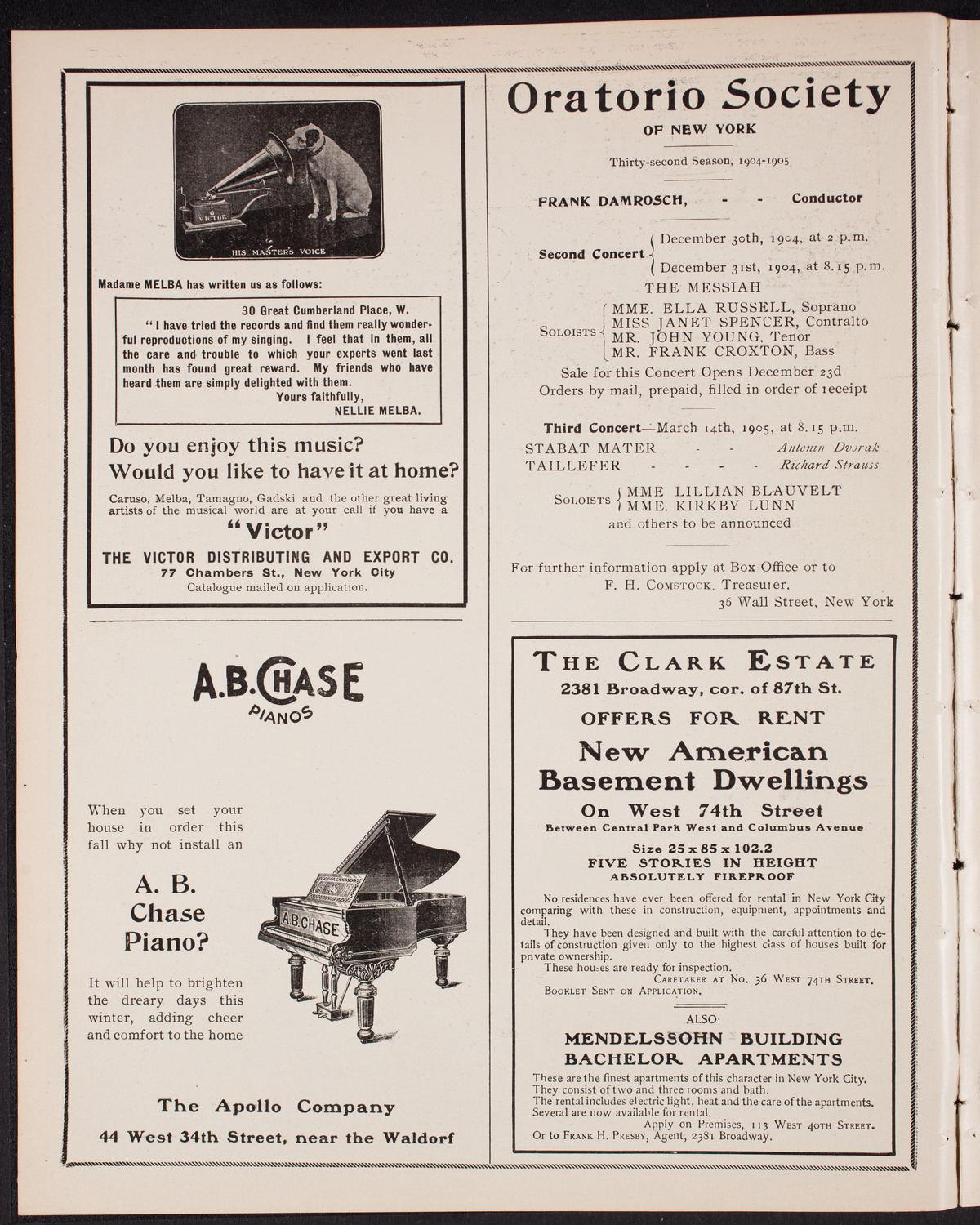 Symphony Concert for Young People, December 17, 1904, program page 2