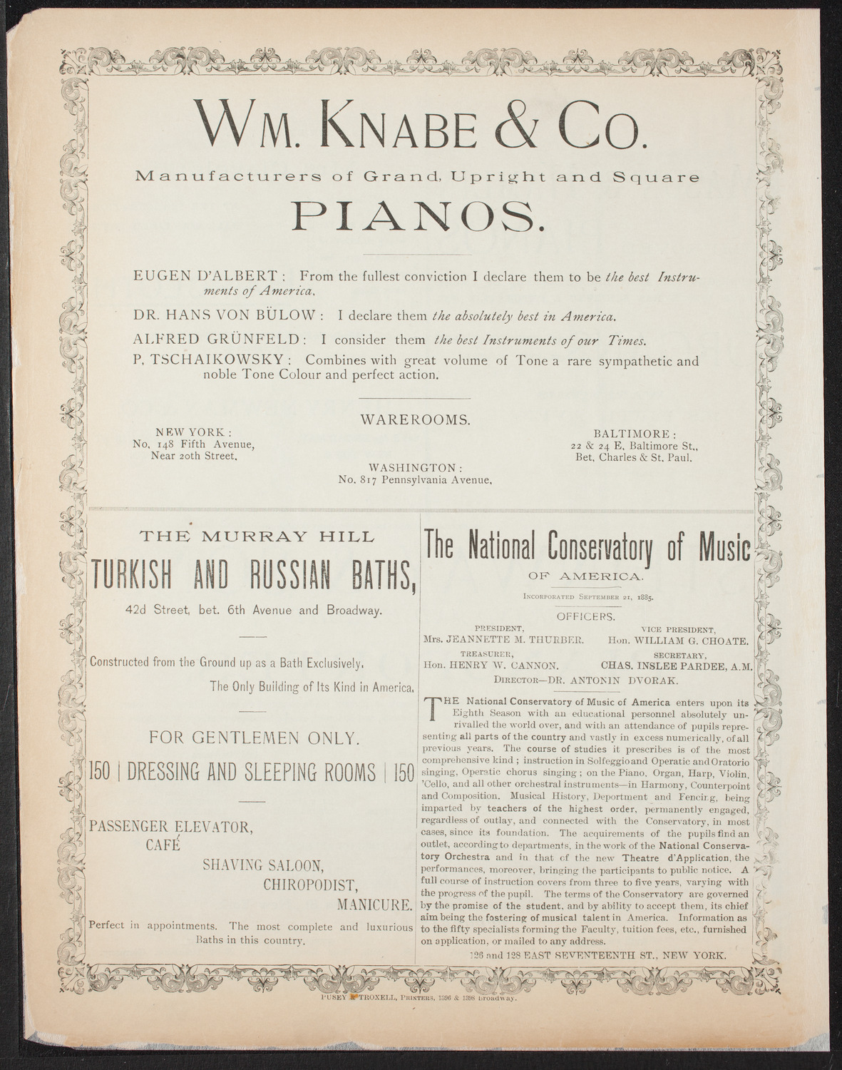 Students of Philip Mittell, March 17, 1893, program page 4