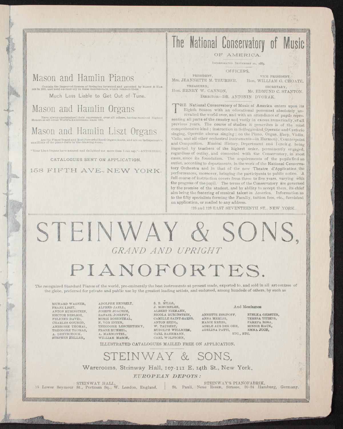 Avice Boxall, December 27, 1892, program page 3