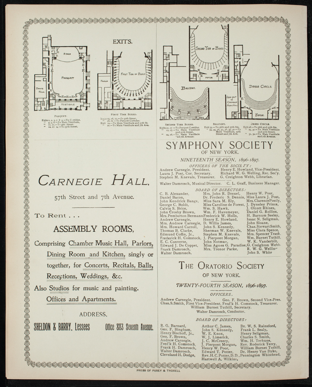 Illustrated Lecture: Evolution of the Earth, April 7, 1897, program page 8