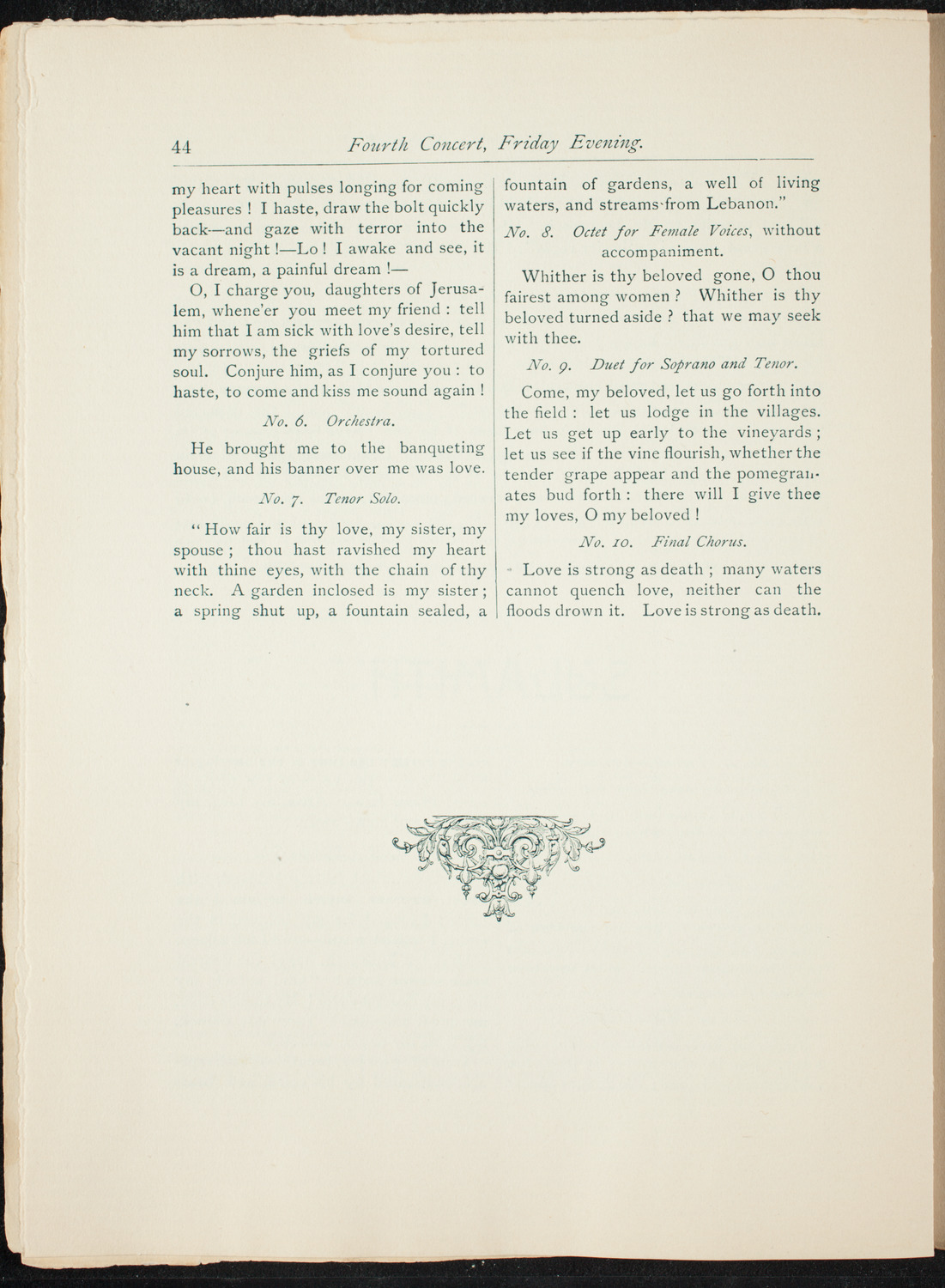 Opening Week Music Festival: Opening Night of Carnegie Hall, May 5, 1891, program notes page 60