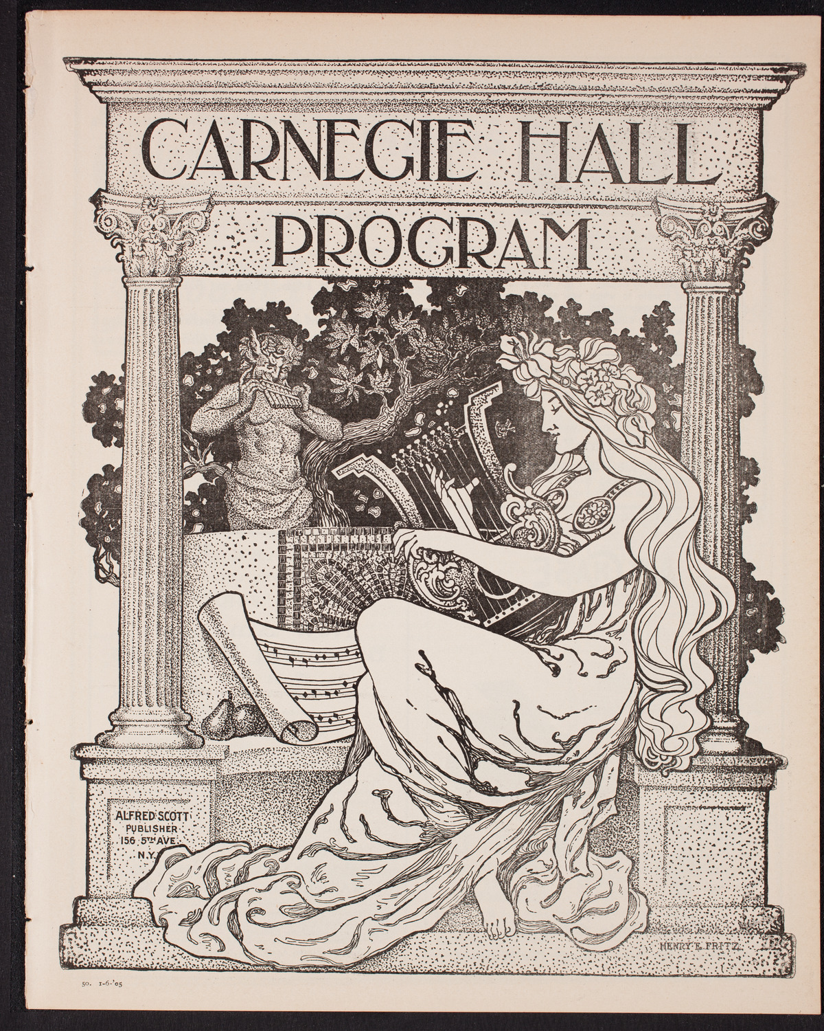 New York Philharmonic, January 6, 1905, program page 1