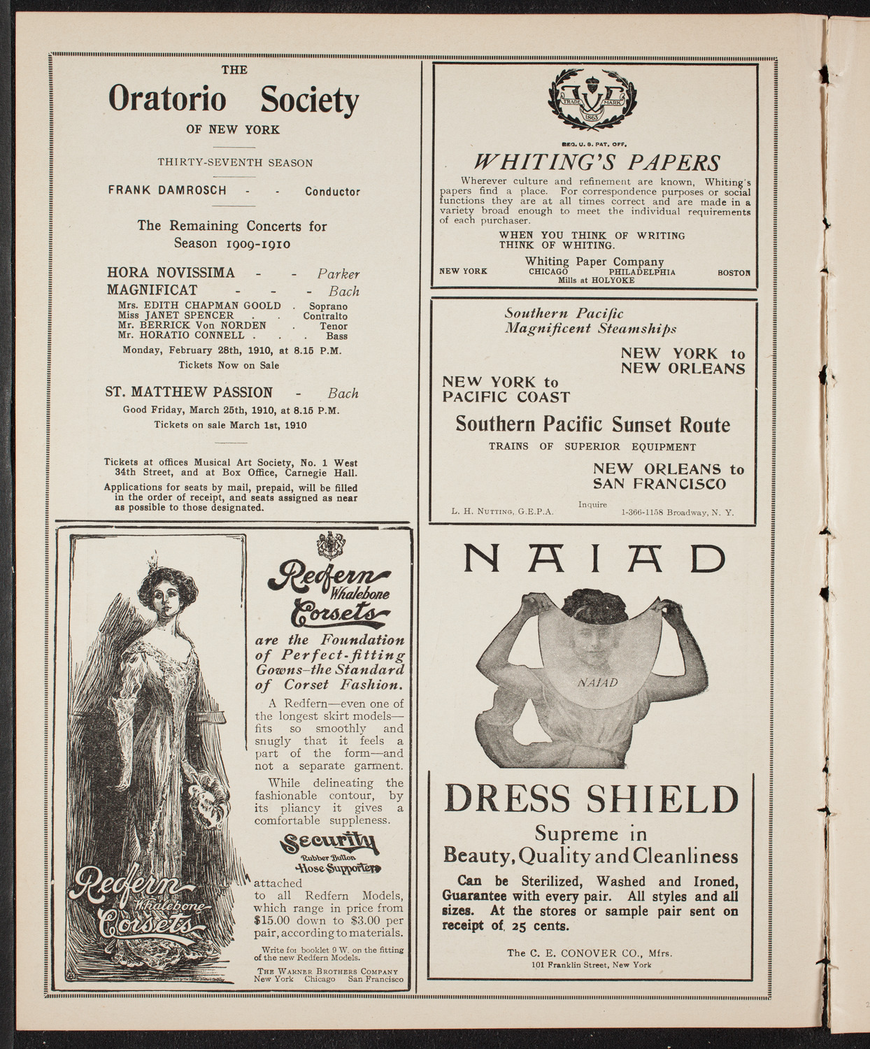 Meeting: The Civic Forum, February 1, 1910, program page 2
