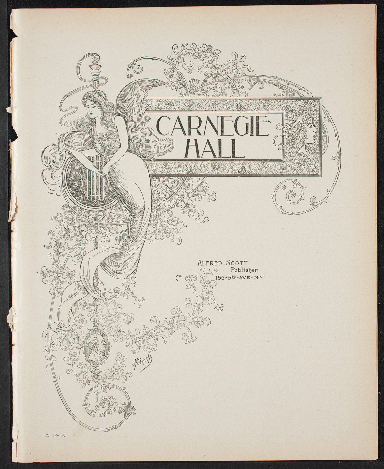 Anniversary Program of Mount Olivet Baptist Church, May 5, 1901, program page 1
